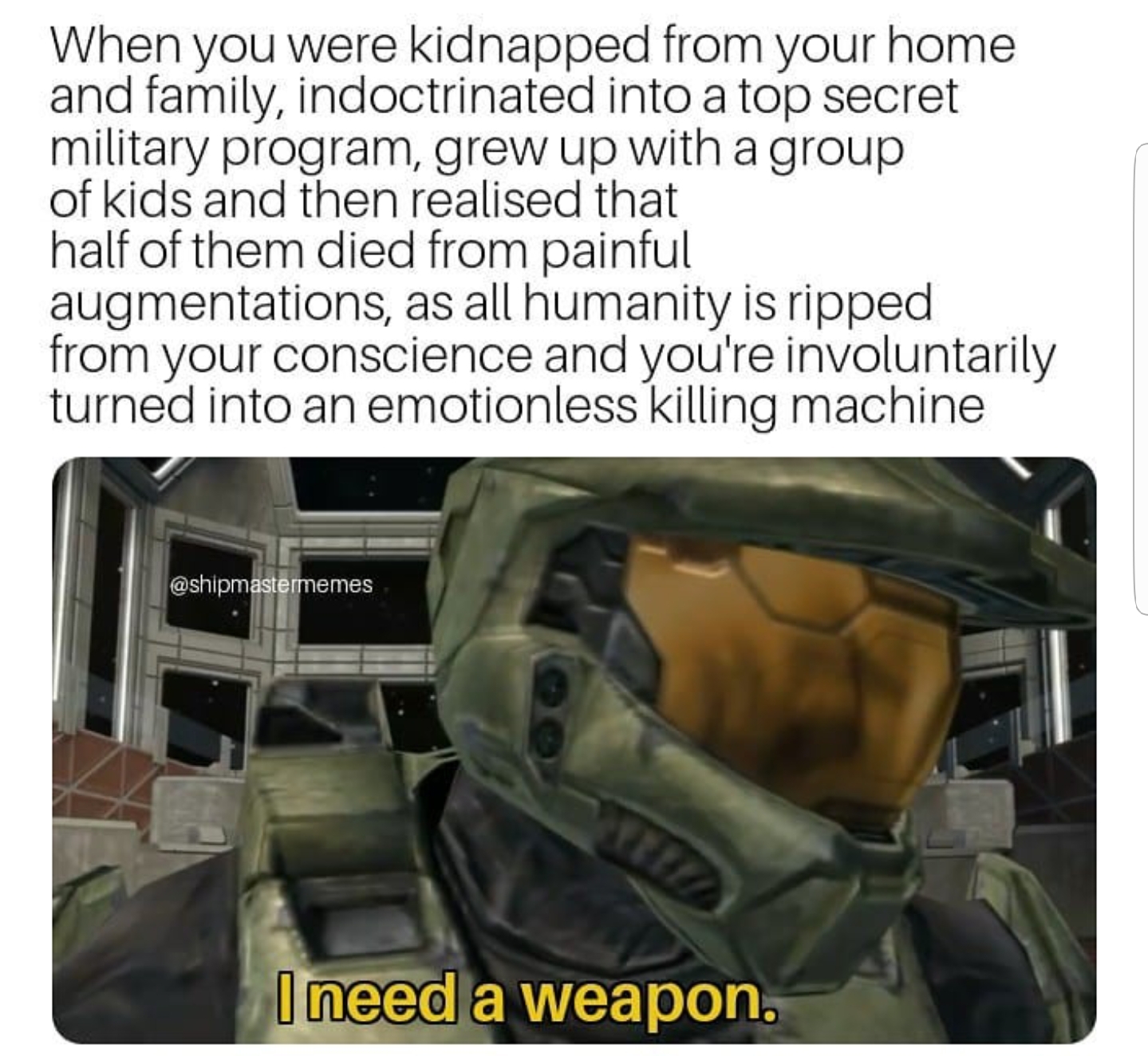 I need a weapon halo