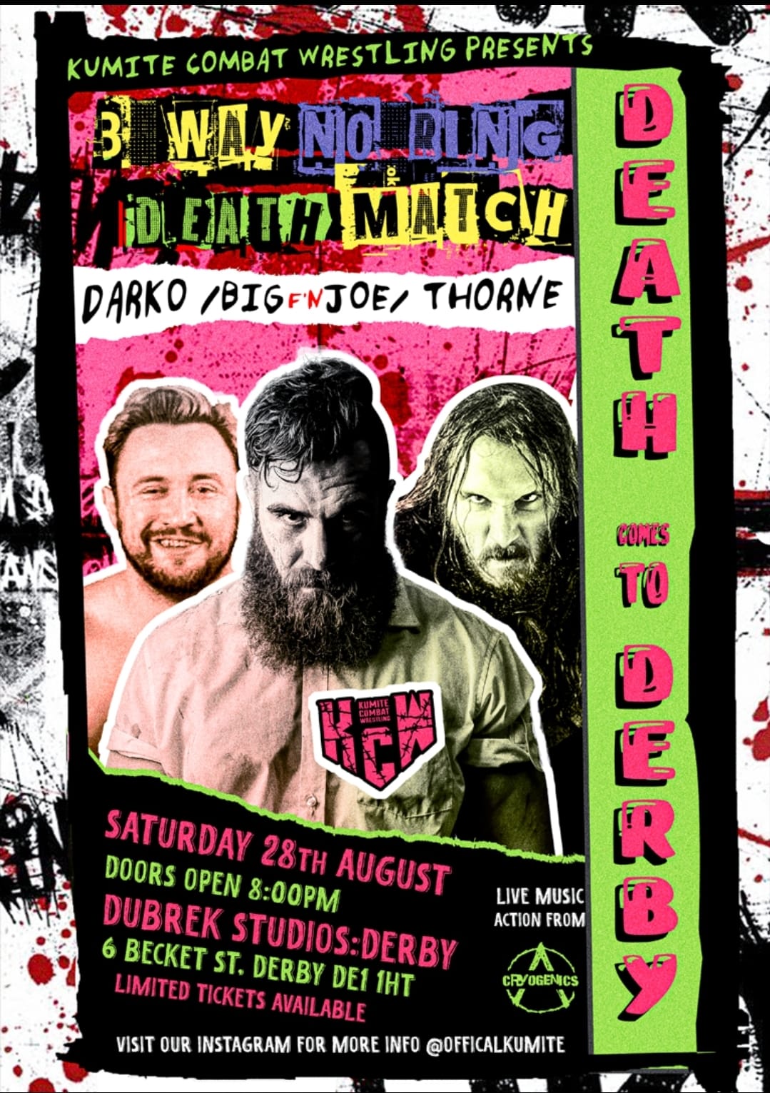 Coming August 28th! Death comes to Derby with live music, beer and a 3