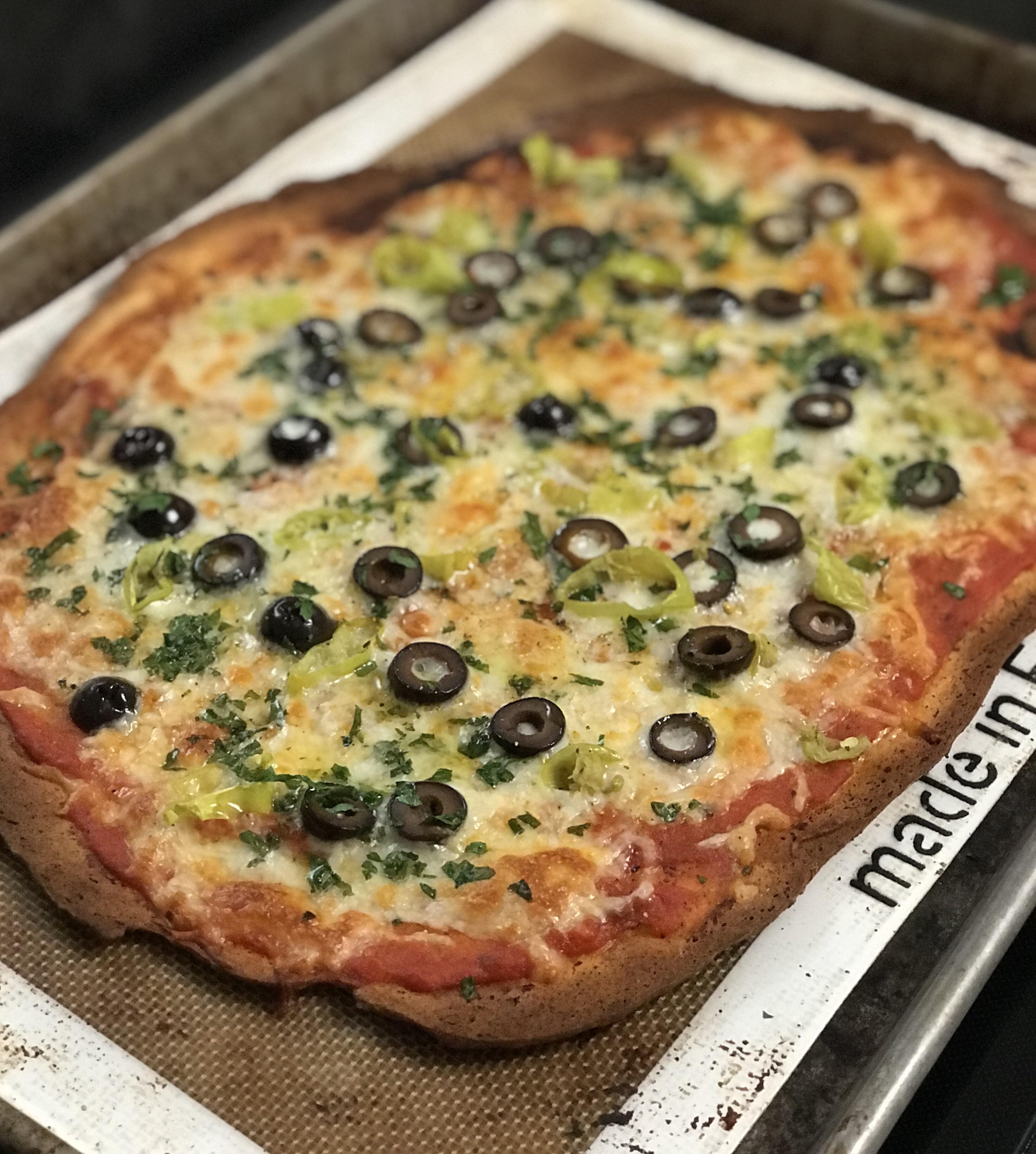 Coconut Flour Fathead Pizza Crust love the texture and soooo much