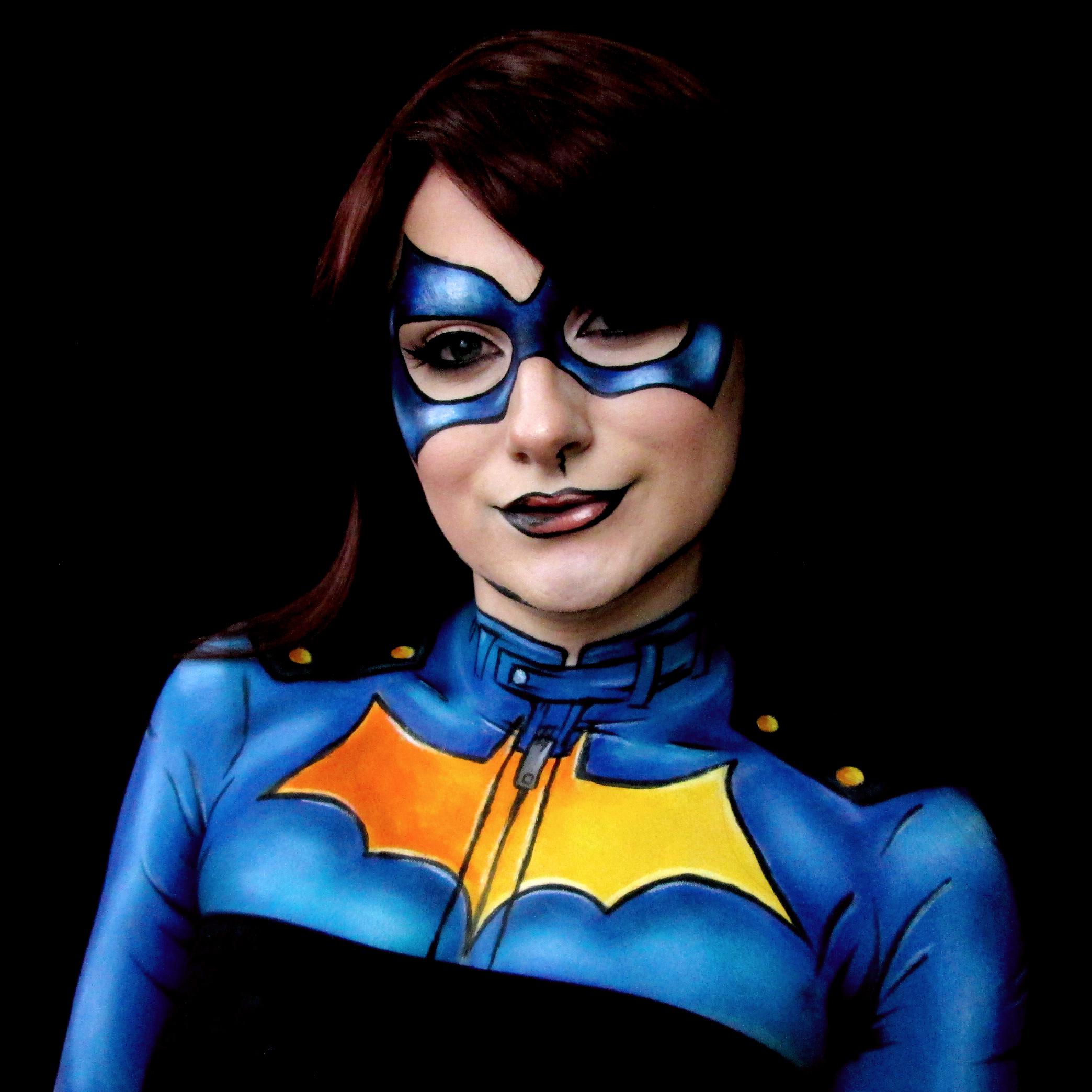 [Cosplay] BatGirl Body Paint (that I did on myself!)