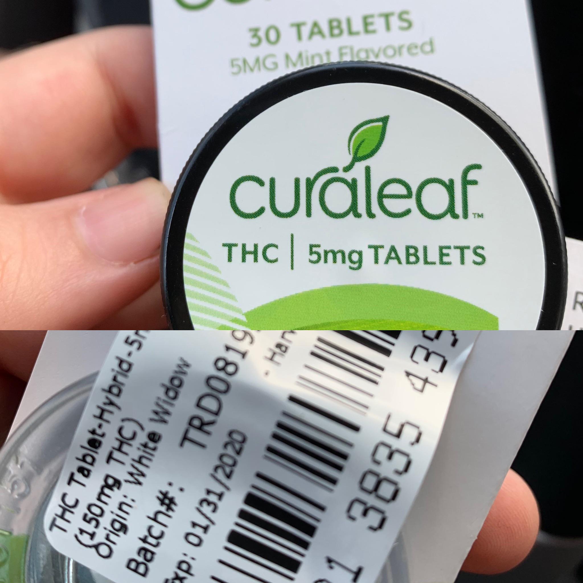 New mints from Curaleaf. Spearmint flavor White Widow 5mg r