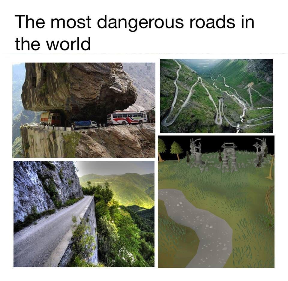 The most dangerous roads in the world r/funny