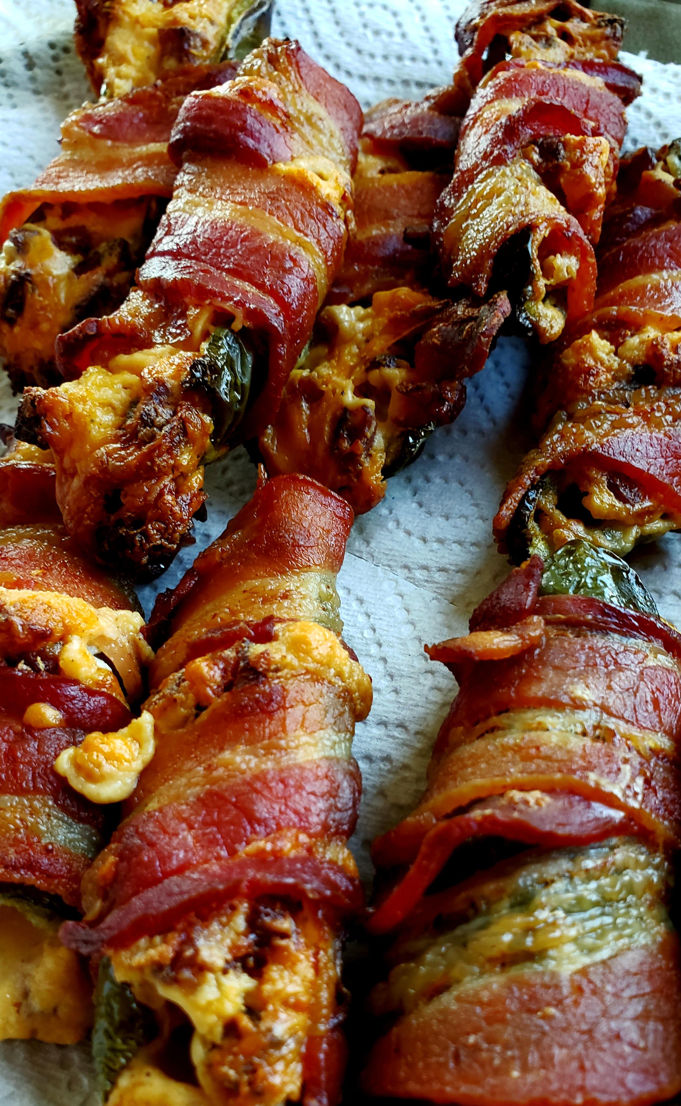 jalapeños stuffed with Philadelphia cream cheese, fried Andouille