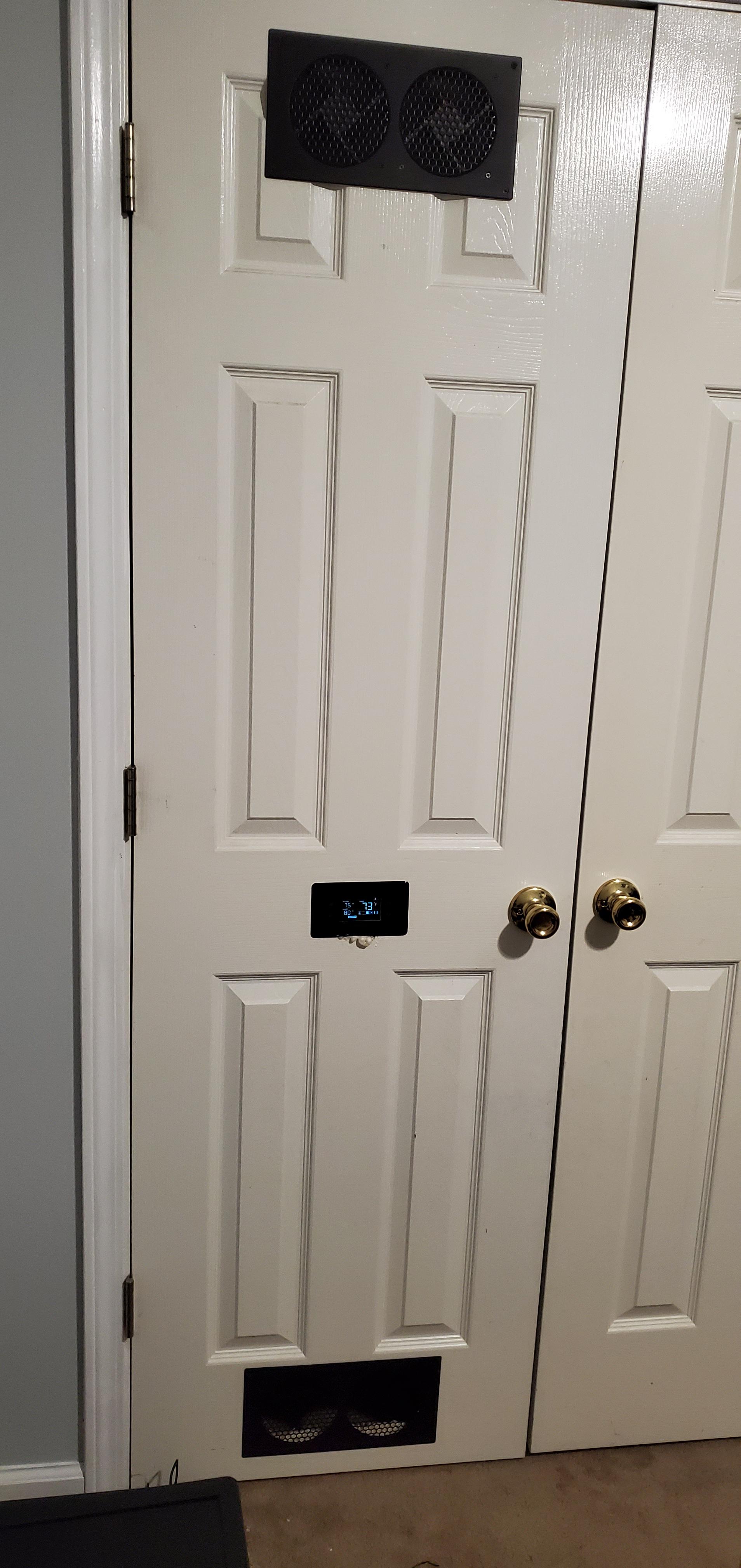 Ventilation system for my server closet r/homelab