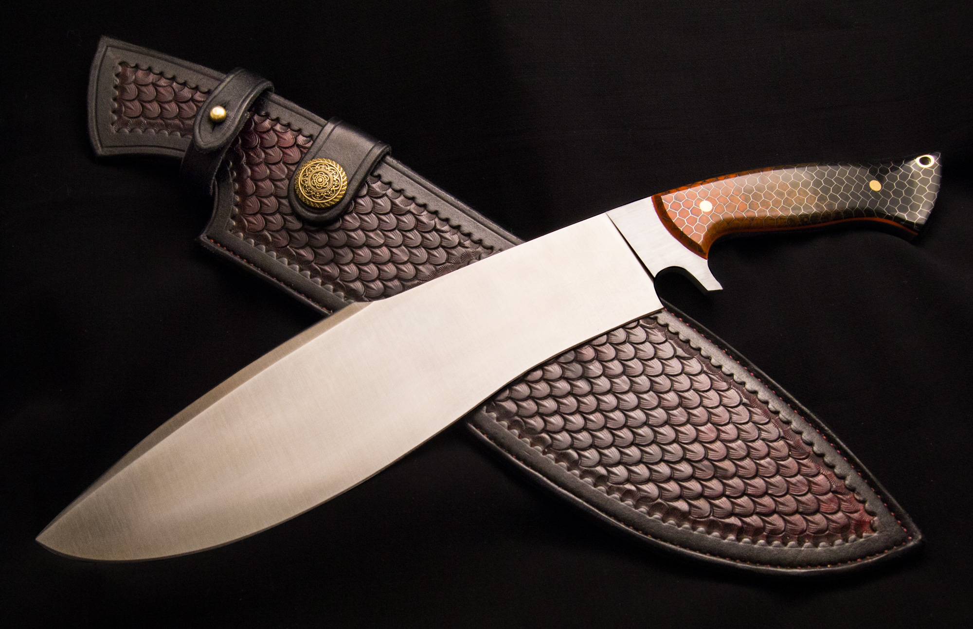 Big camp knife i made for my trip to White Sea Biological Station r