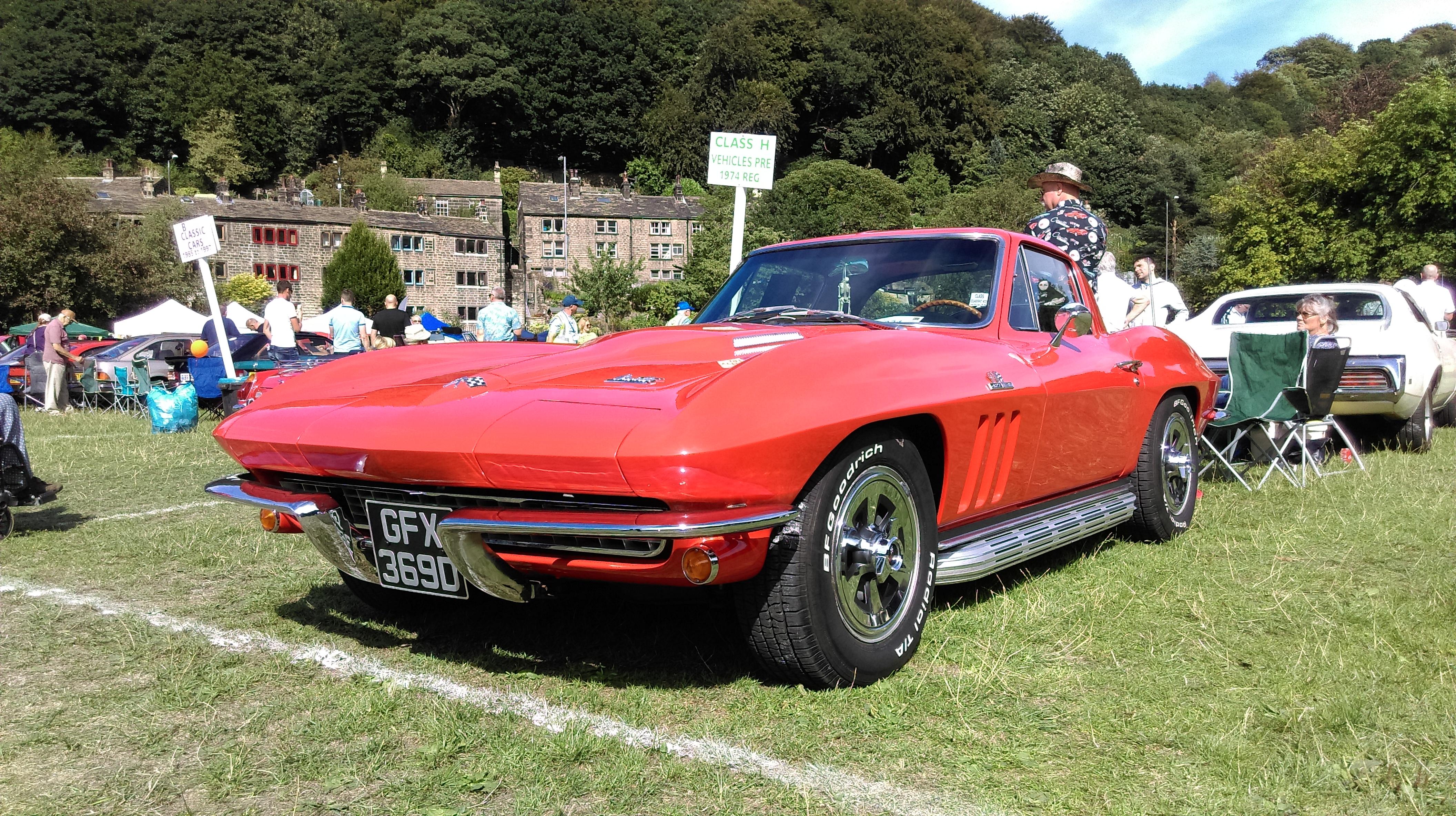 60's Corvette Stingray at Hebden Bridge Classic car show yesterday r