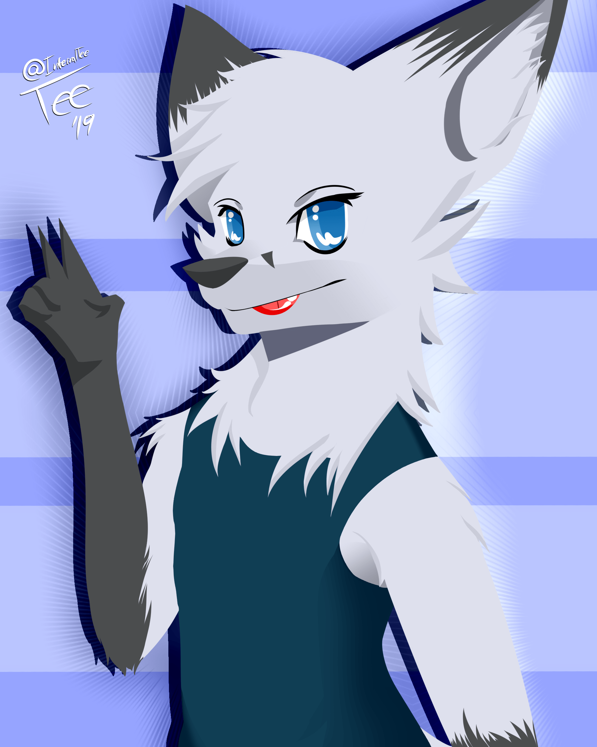 My First Lineless Drawing r/furry