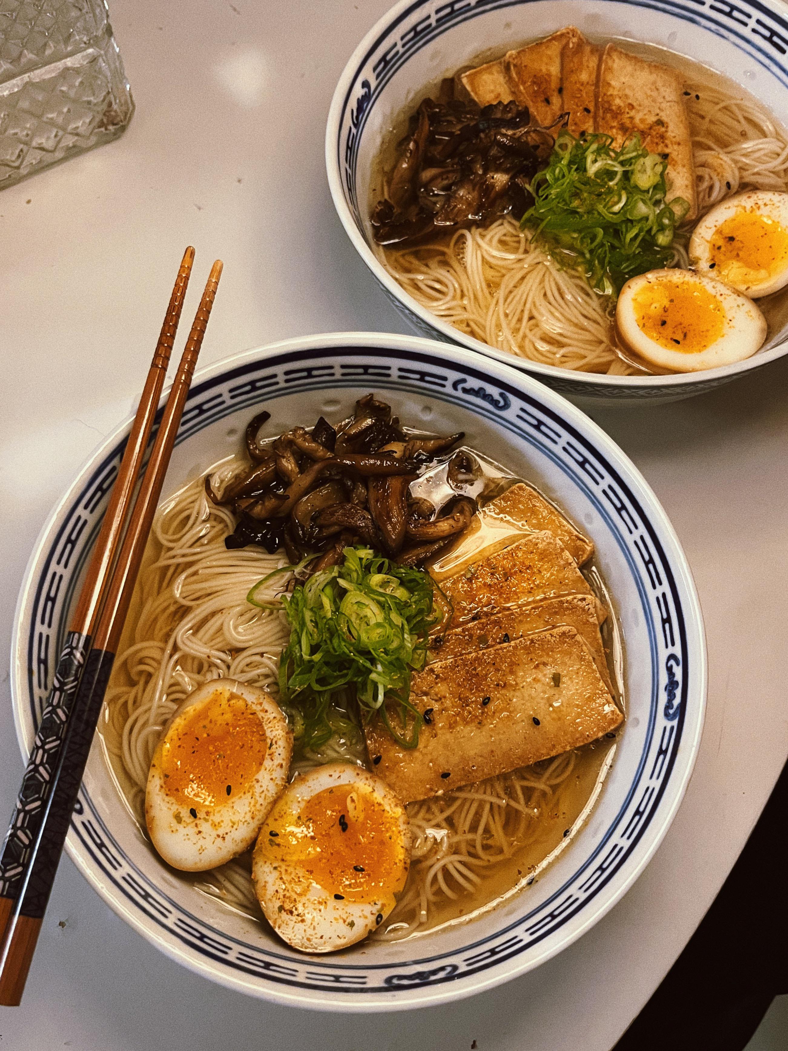 Yuzu ramen Mushroom yuzu dashi, light and flavourful r/ramen