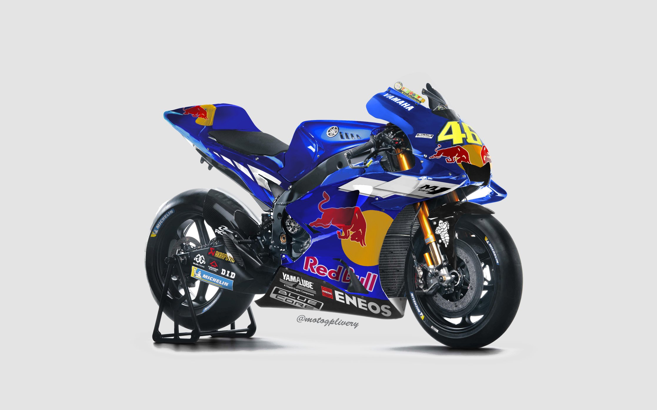 Yamaha M1 with a Red Bull livery r/motogp
