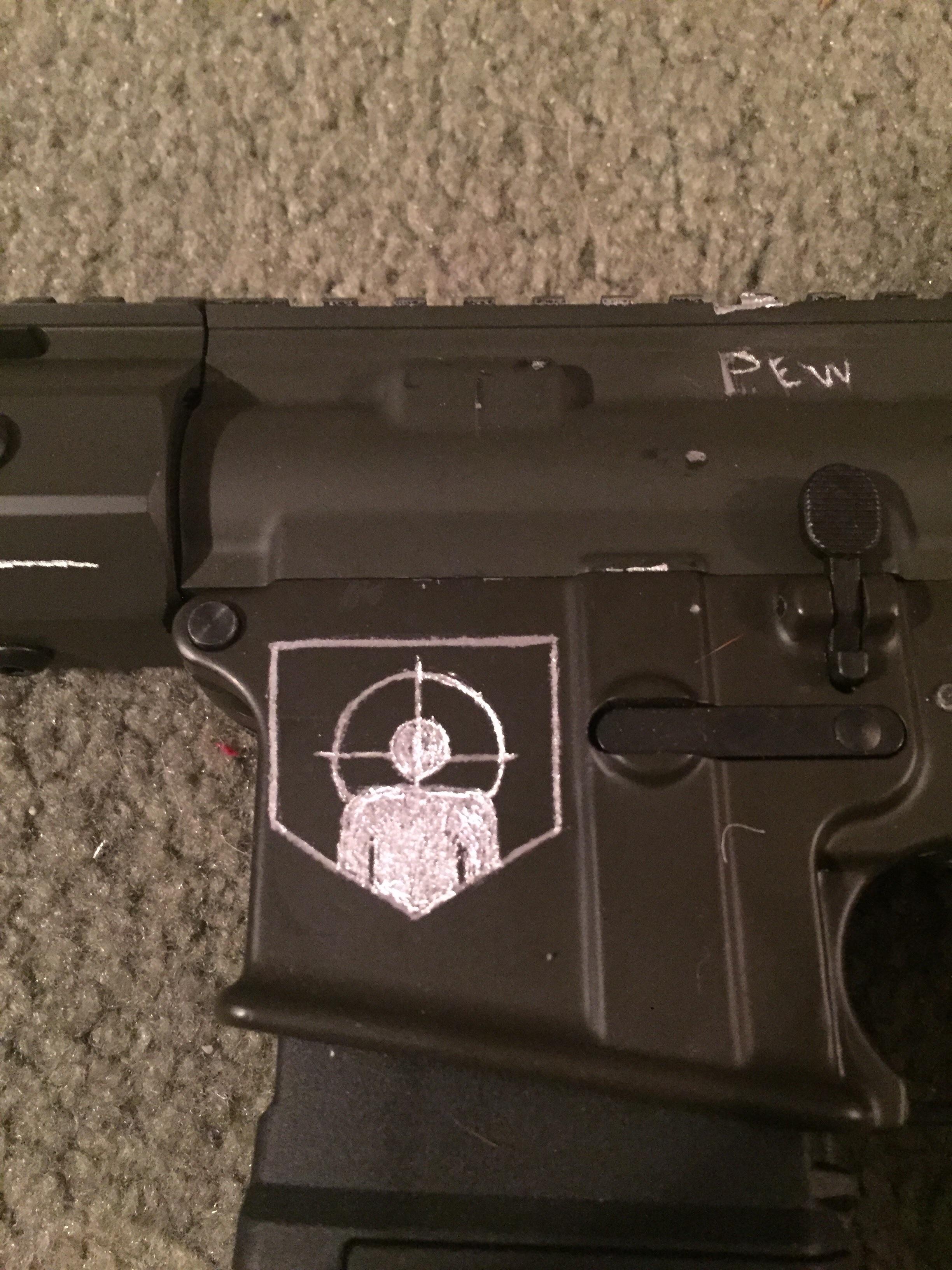 Just finished engraving my AR. Thought you all would appreciate it. r