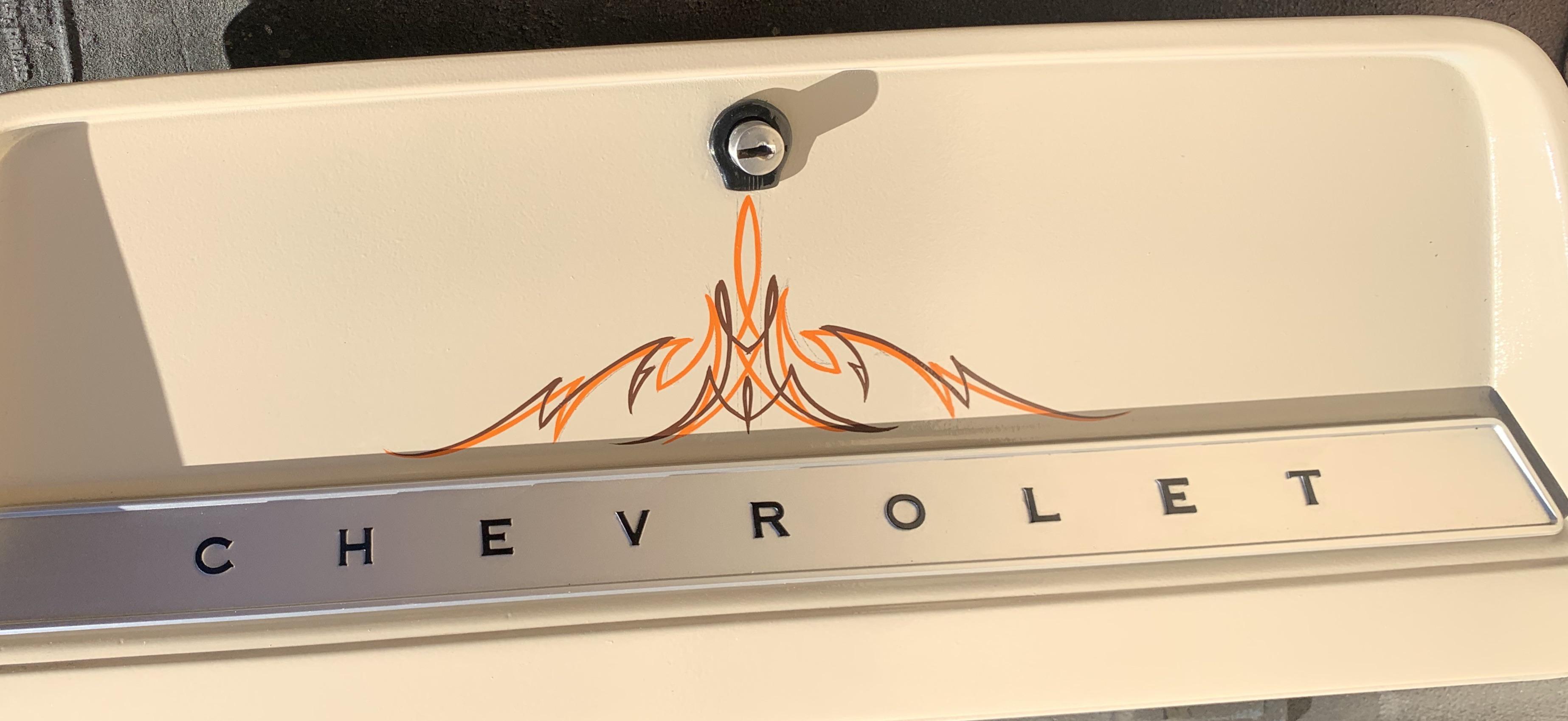 65 Chevy c10 glove box r/PinStriping