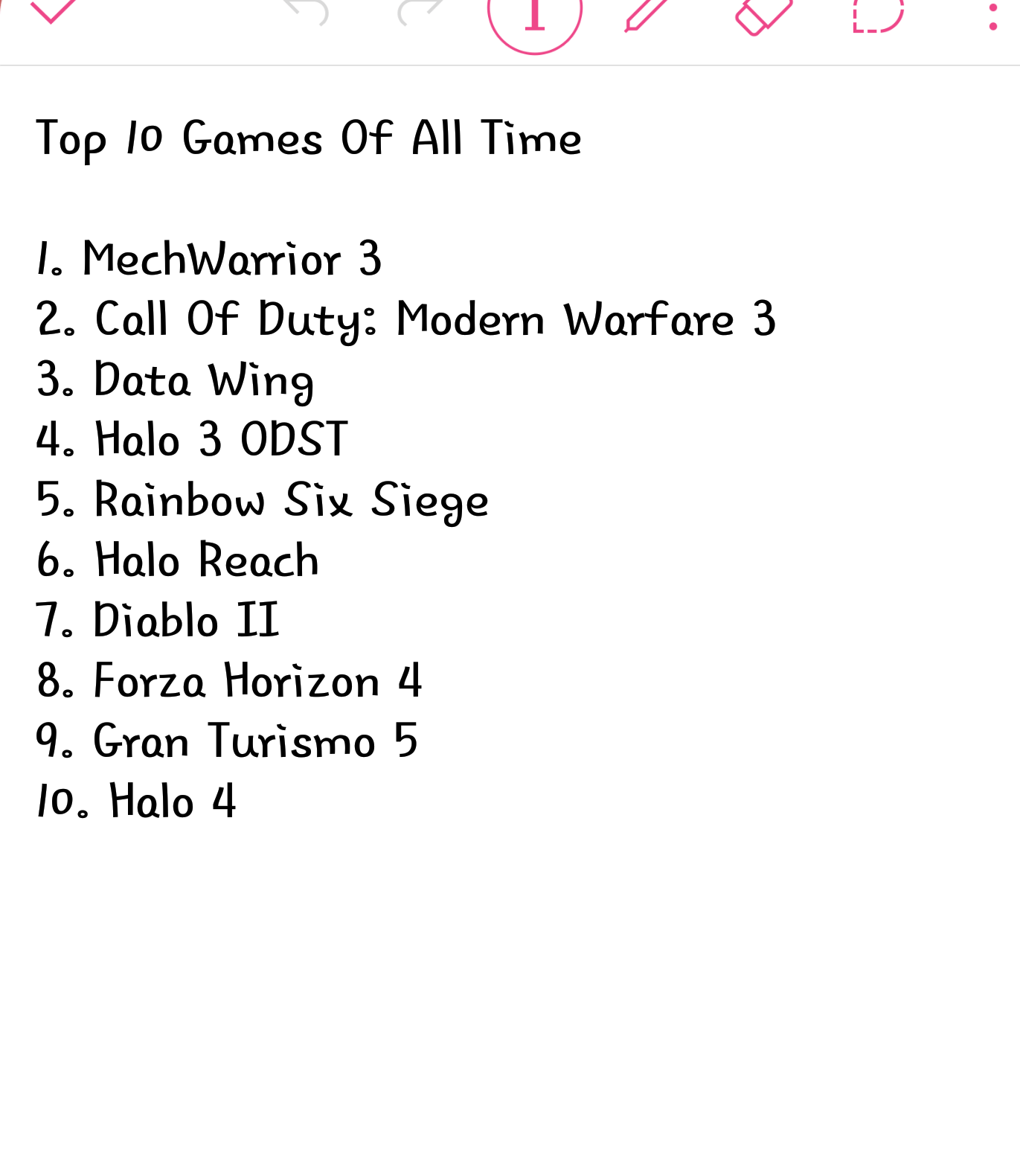 My top 10 list for the best games of all time. Leave yours below! r