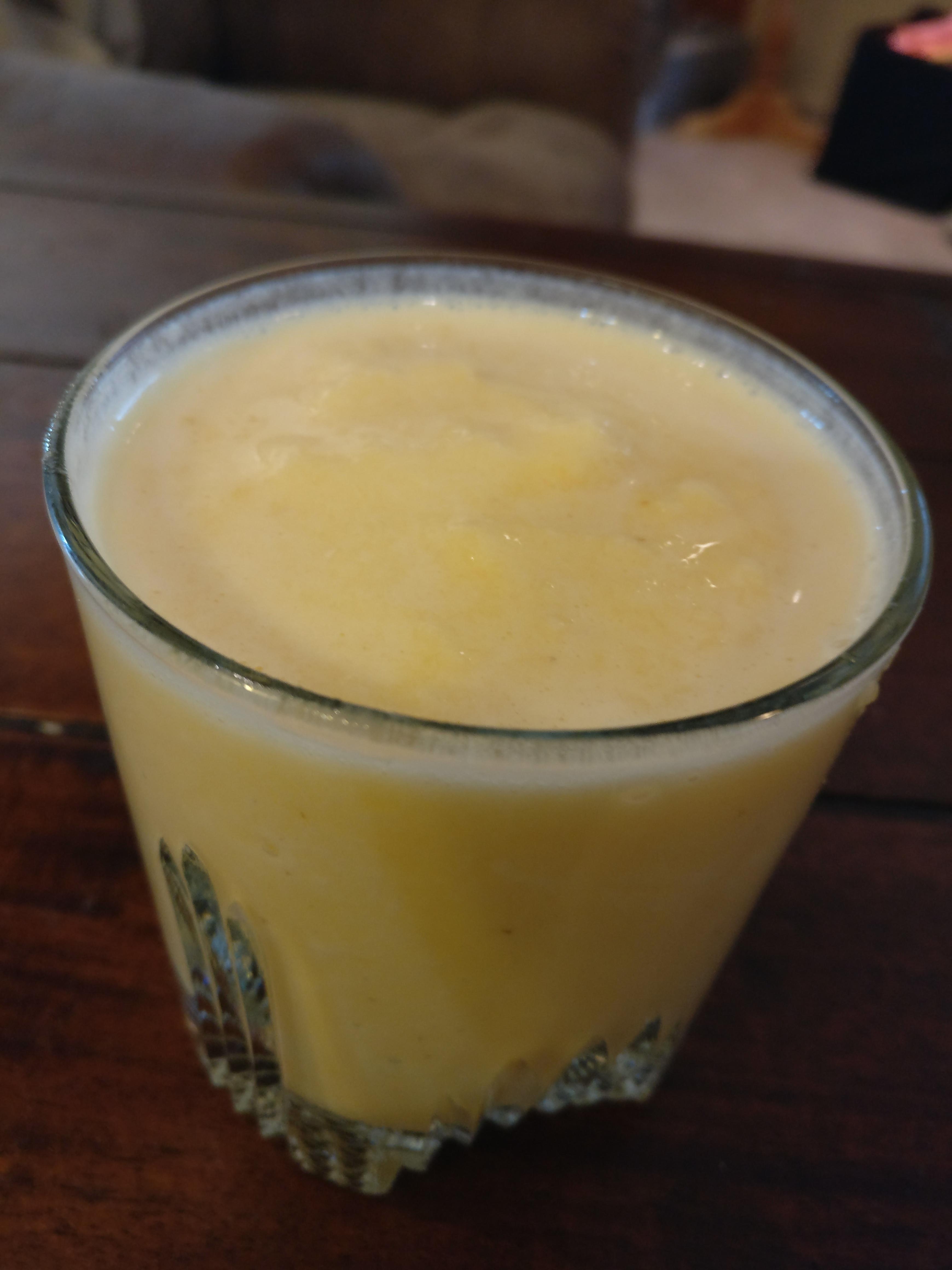 One of the benefits of having an orange tree and a Vitamix blender