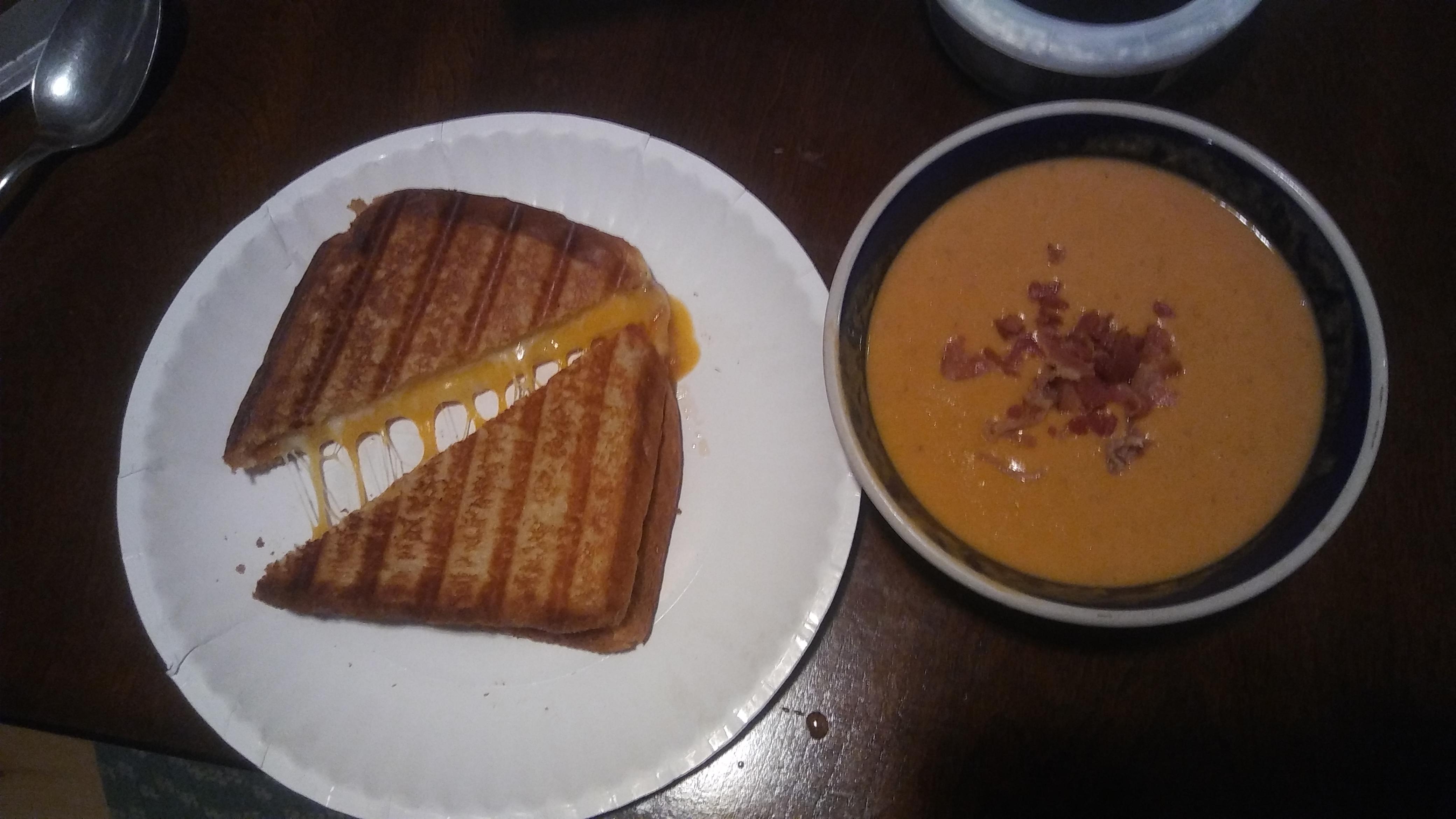 Muenster, havarti, and extrasharp Wisconsin cheddar on Texas toast