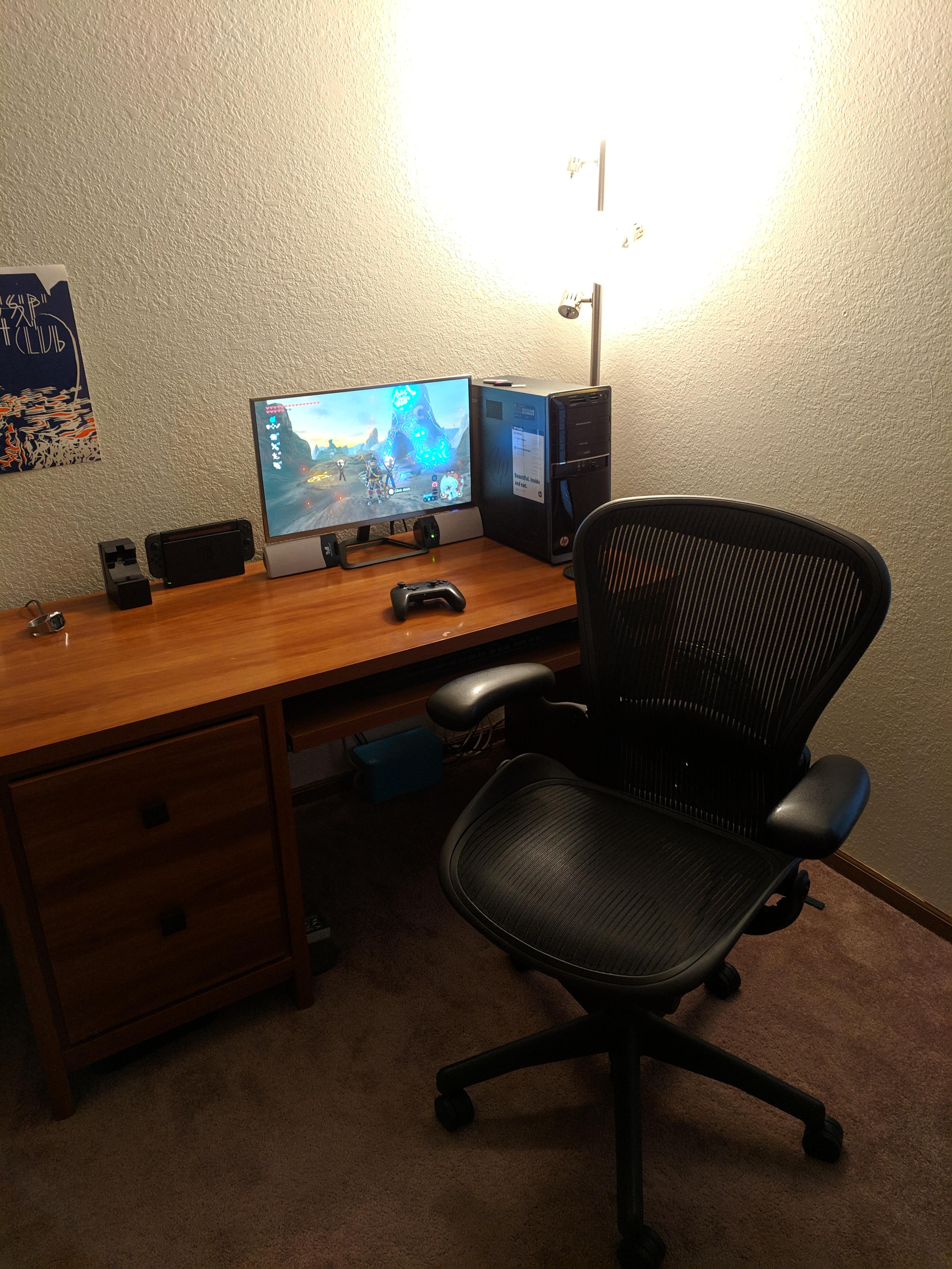 A Herman Miller Aeron size 2 that looks almost brand new that I scored