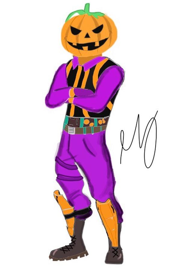 Pumpkin head skin concept r/FortniteBattleRoyale