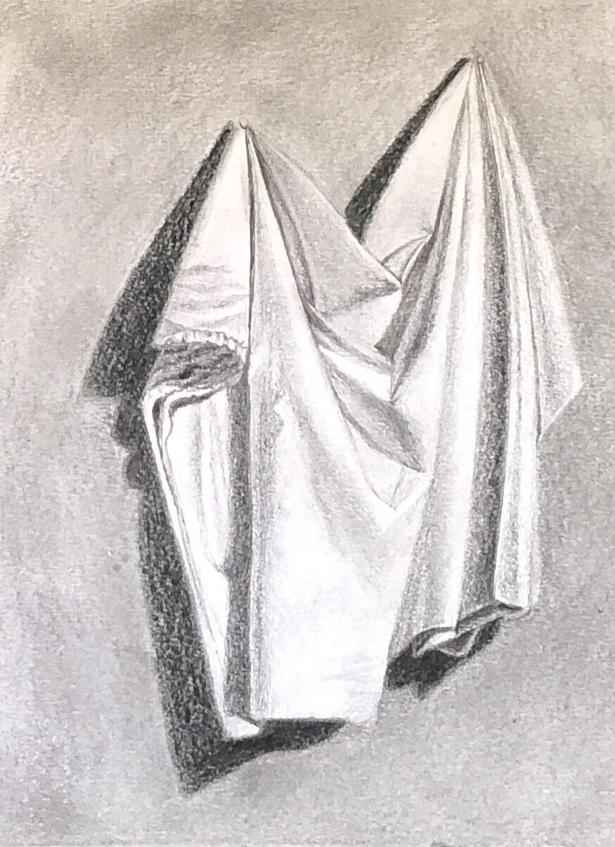 Fabric texture drawing with pencil r/drawing