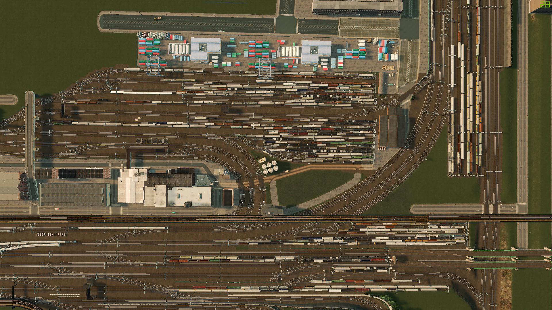 Working on a train yard r/CitiesSkylines