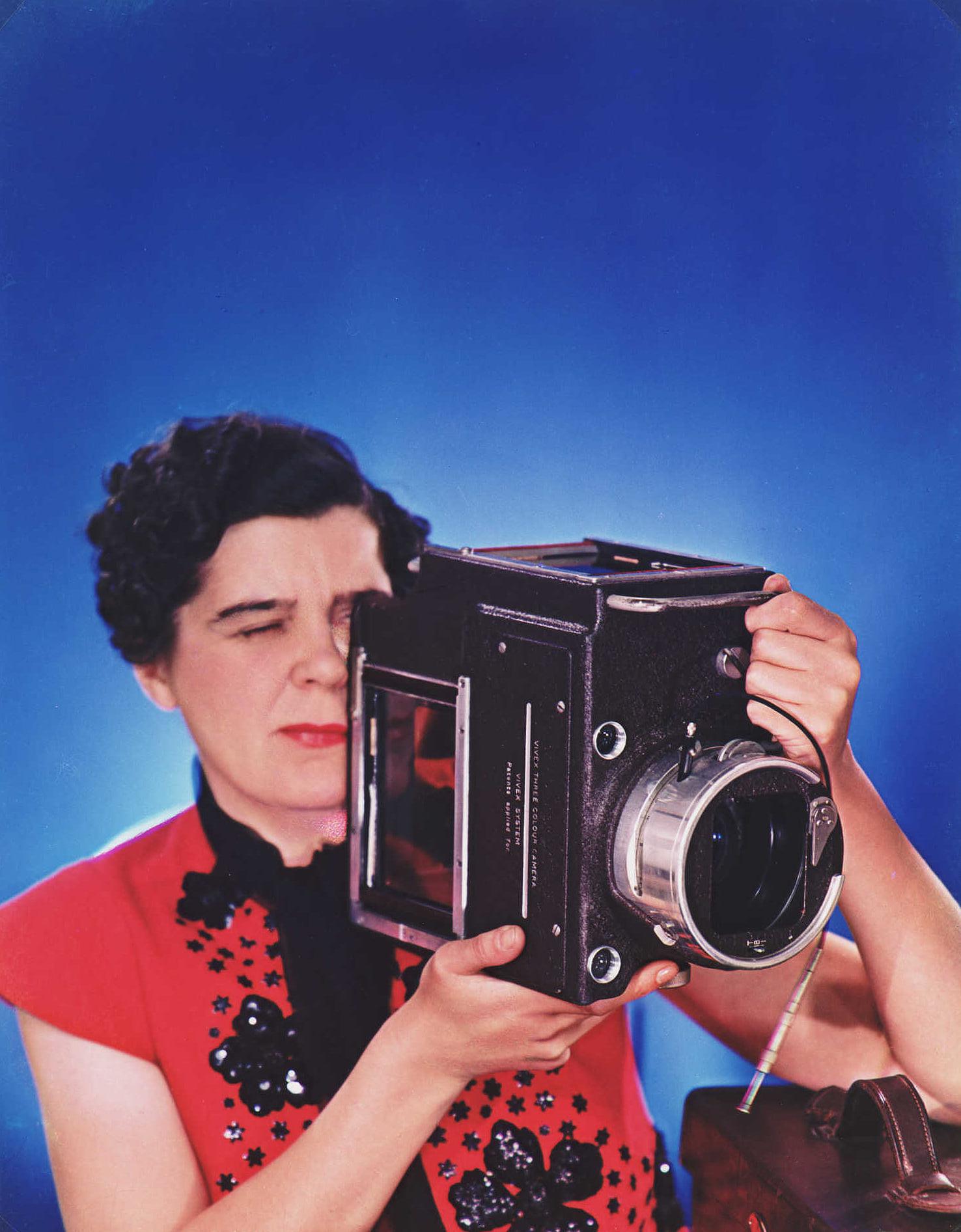 A Vivex colour photograph of British photographer Yevonde Middleton