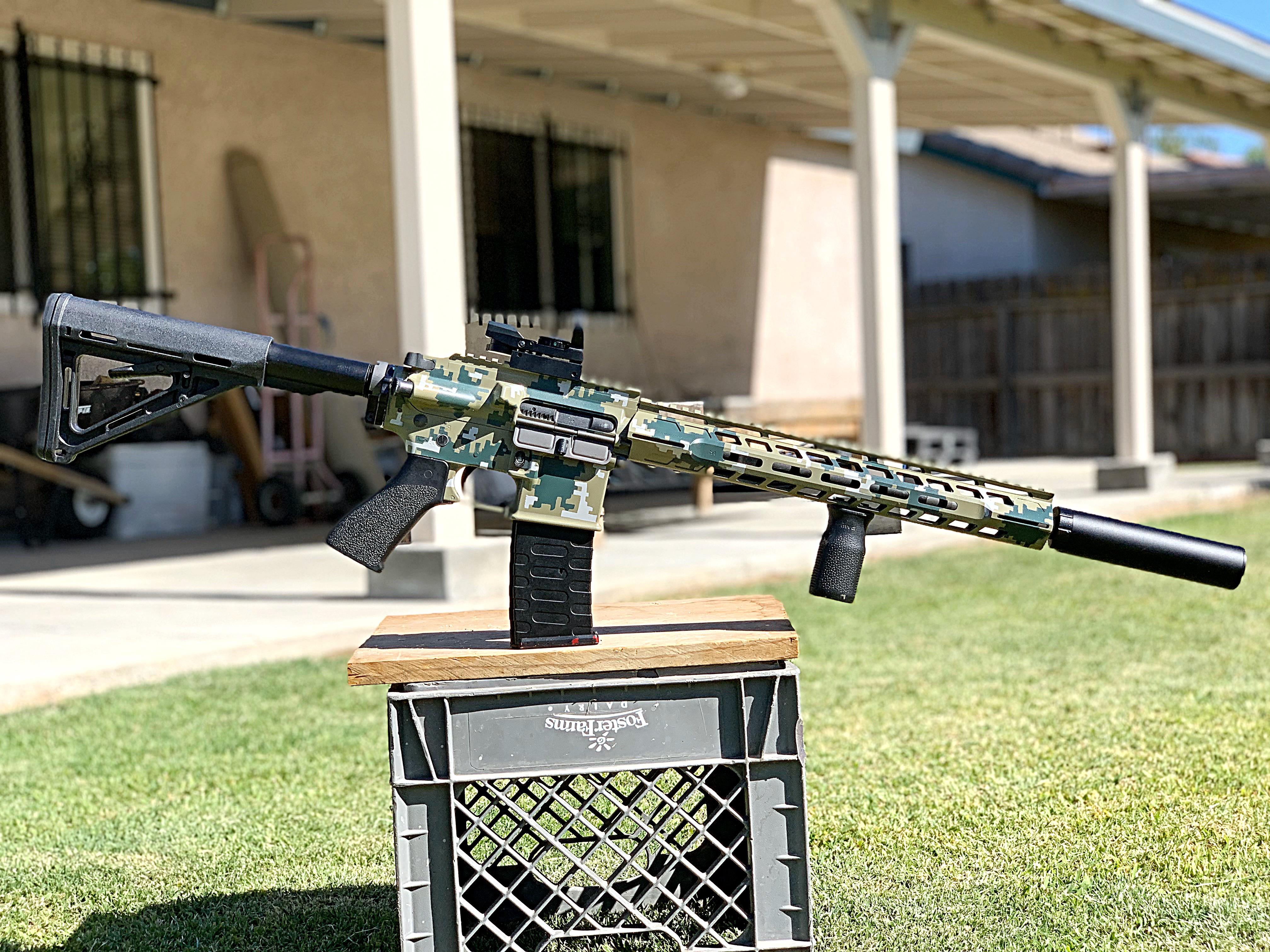 My first paint job ever.... introducing some digital camo. r/airsoft