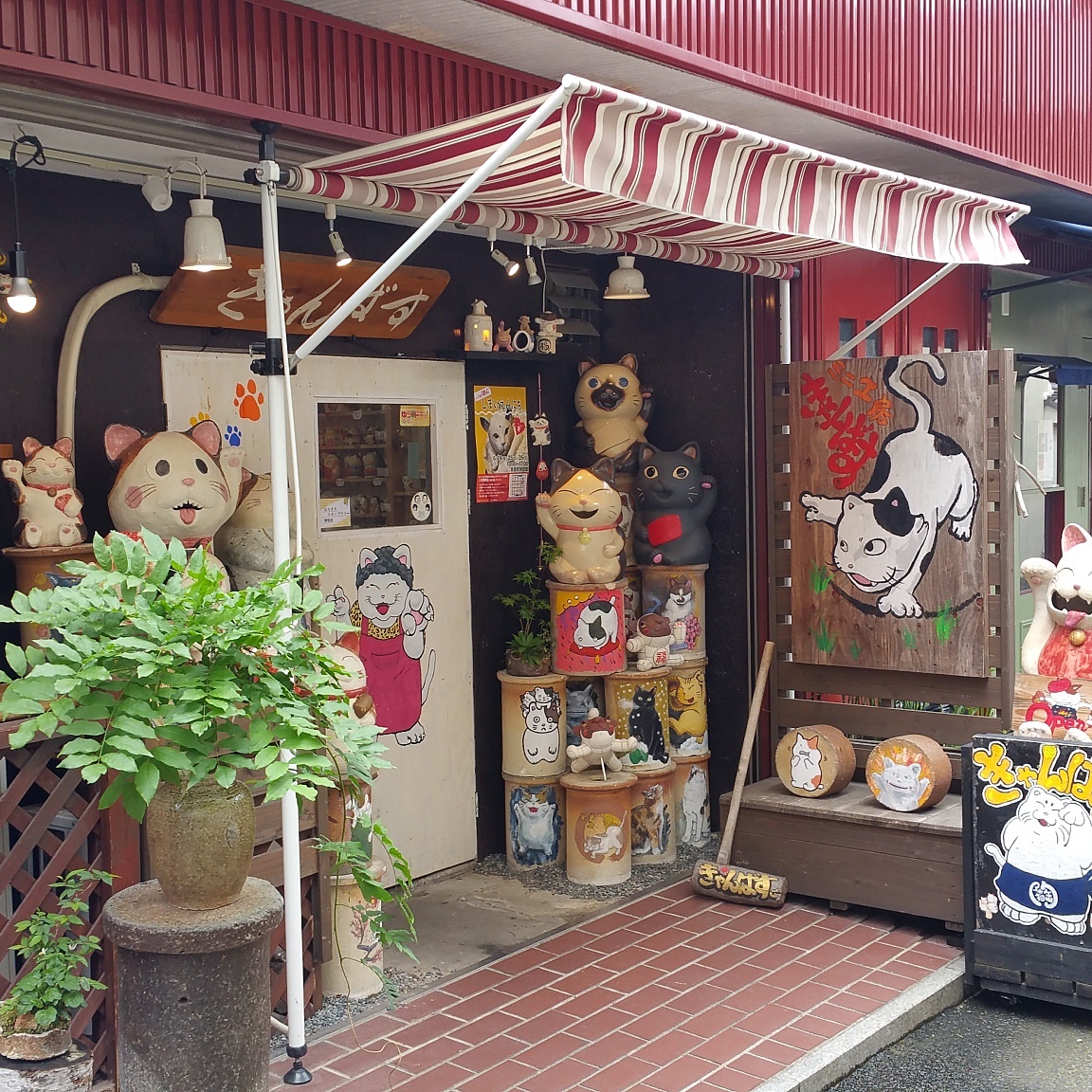 Cool cat gift shop on the back streets of Nara, Japan [OC] r/japanpics