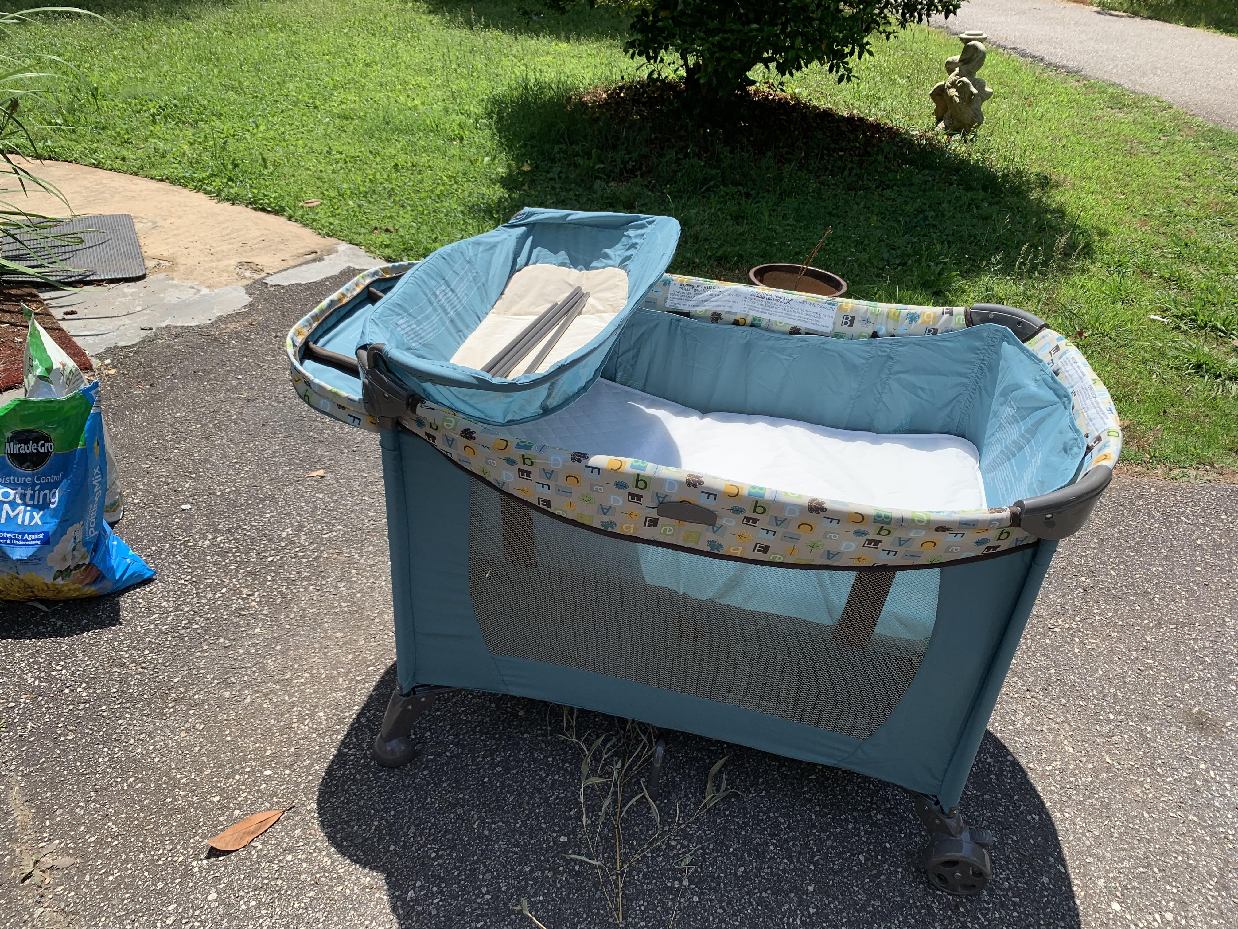 My husband and I were perusing Goodwill and found this pack and play