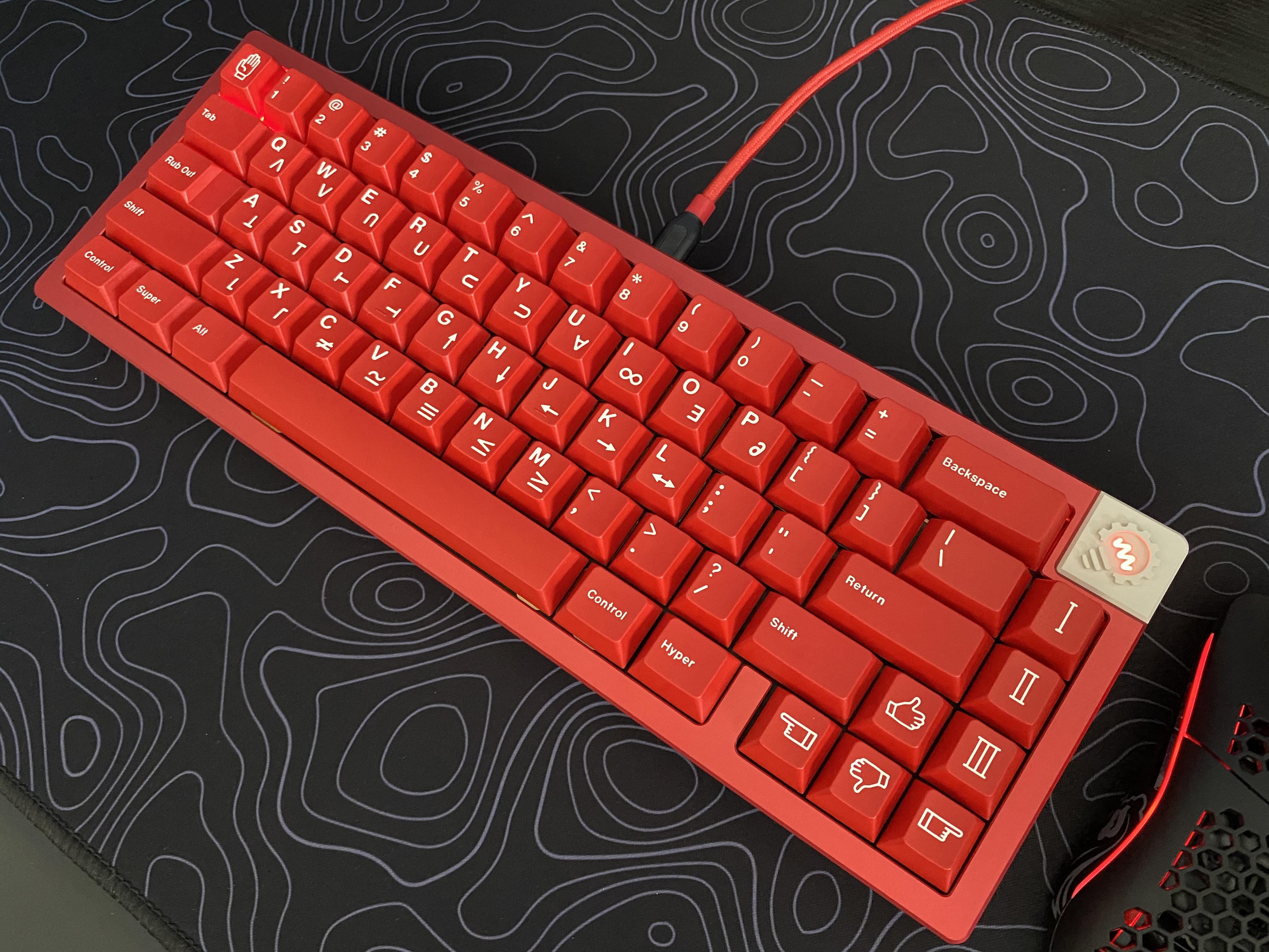 Think6.5v2 Deadpool (Badge OffWhite Bulb, Switches Creamsicles L&F