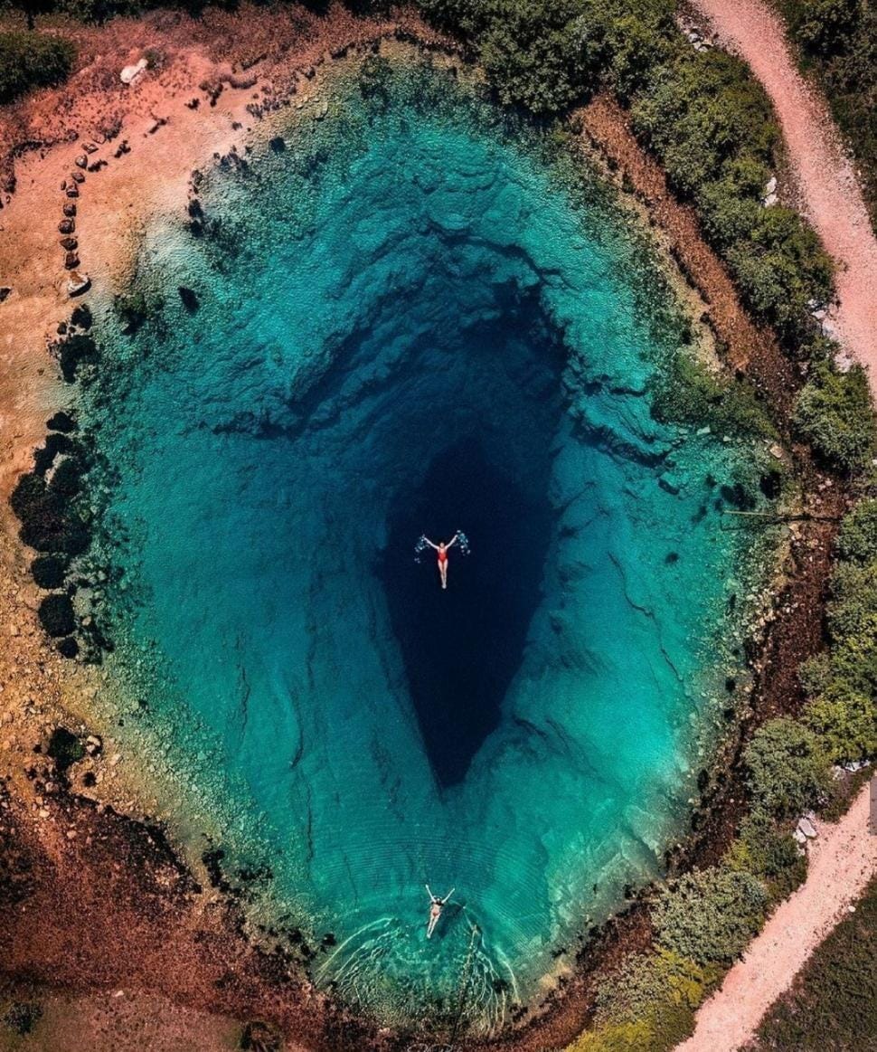 The Cetina River Spring (Izvor Cetine), also known as the Eye Of The