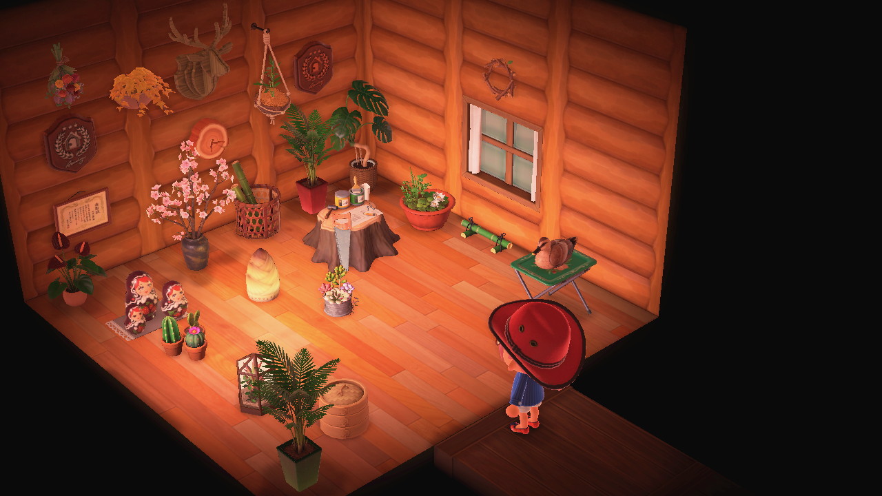 Only the decoy duck gets a table in the crafting/plant room r