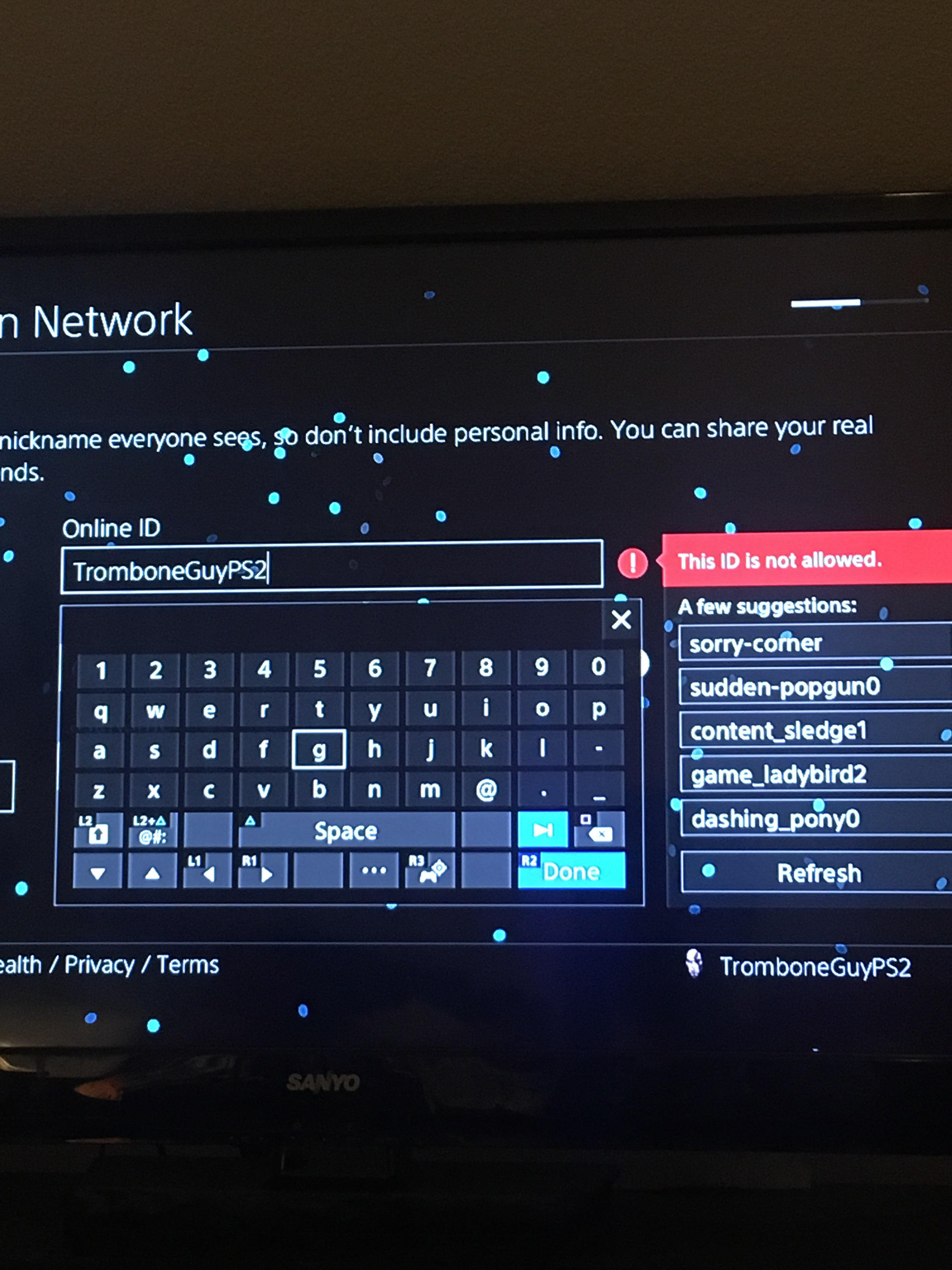 [Image] why is this psn name not allowed ? r/PS4