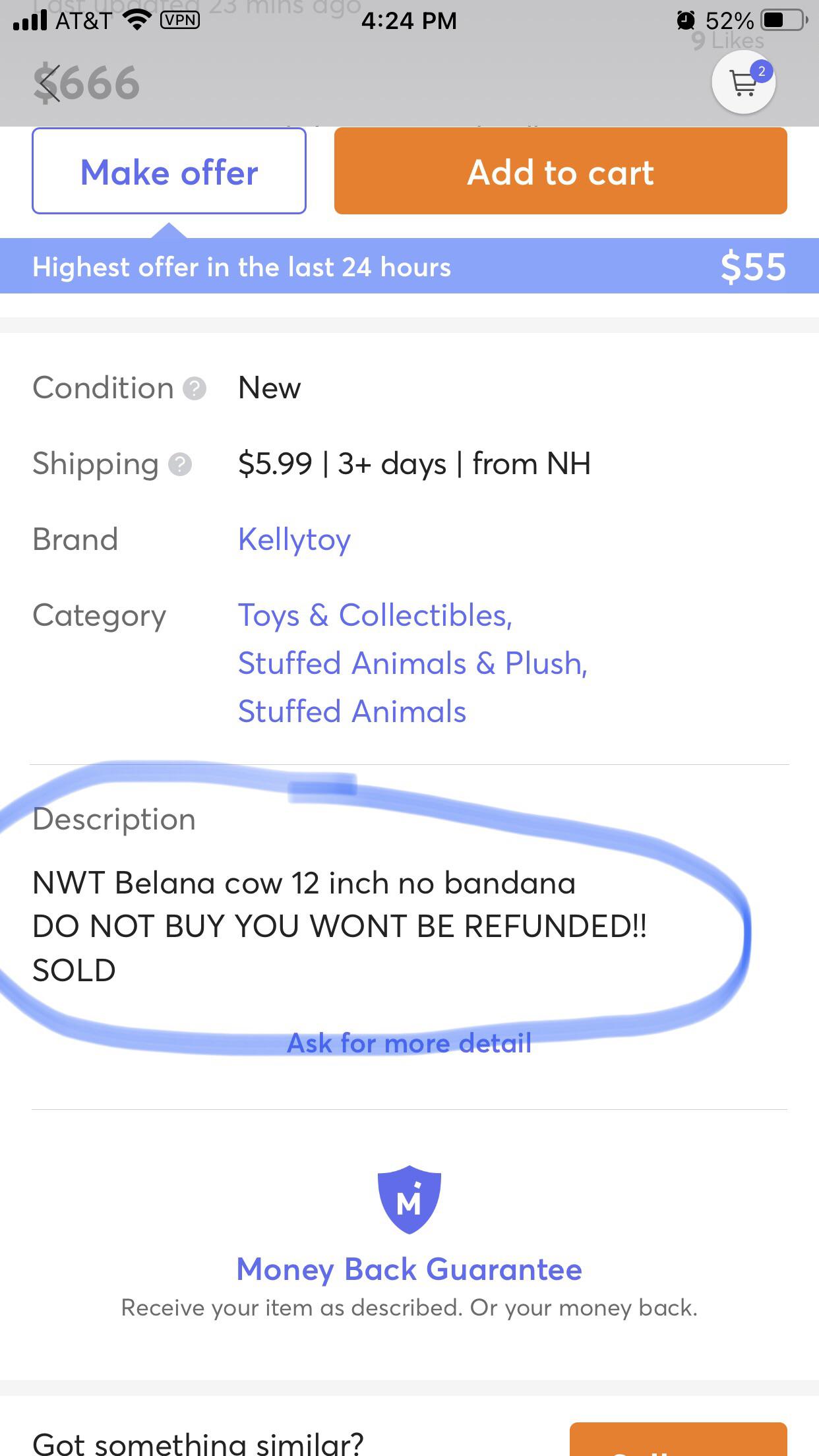 Why do sellers put “do not buy” in their listings? I’m newish to