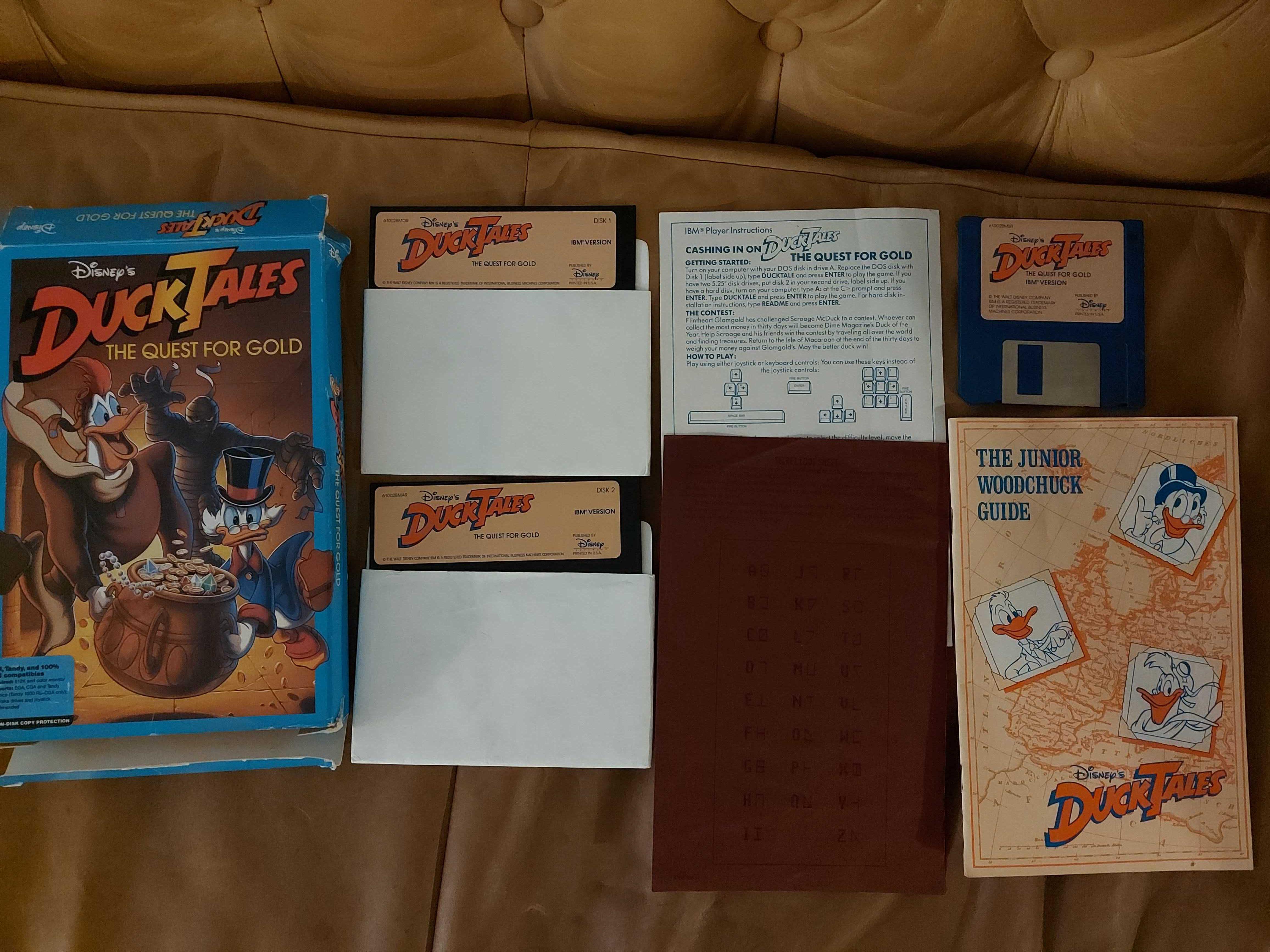 Going through some old things and found my DuckTales install floppies