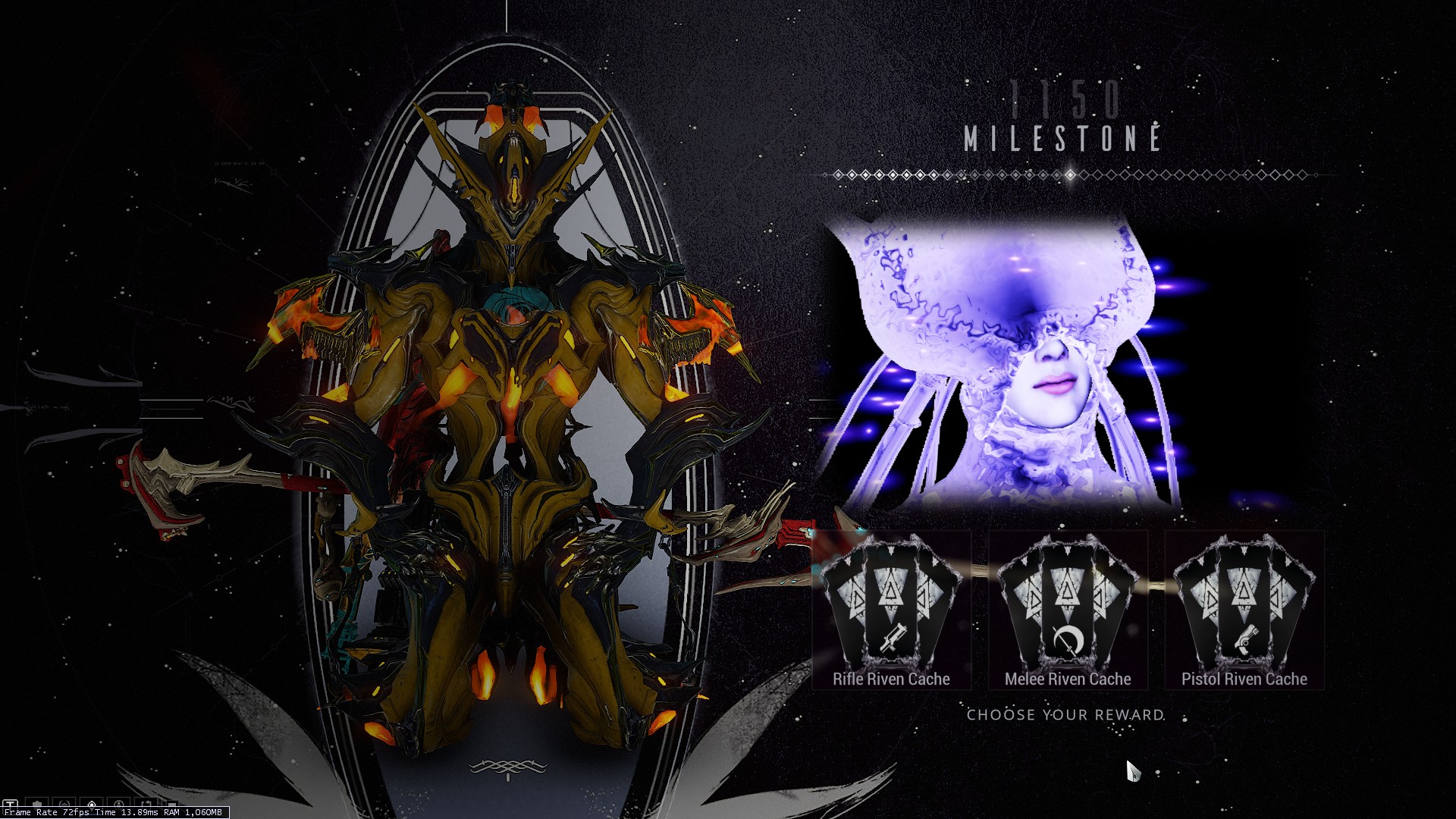 Cool. Melee Cache was 2xMelee riven and 1 zaw riven but pistol just