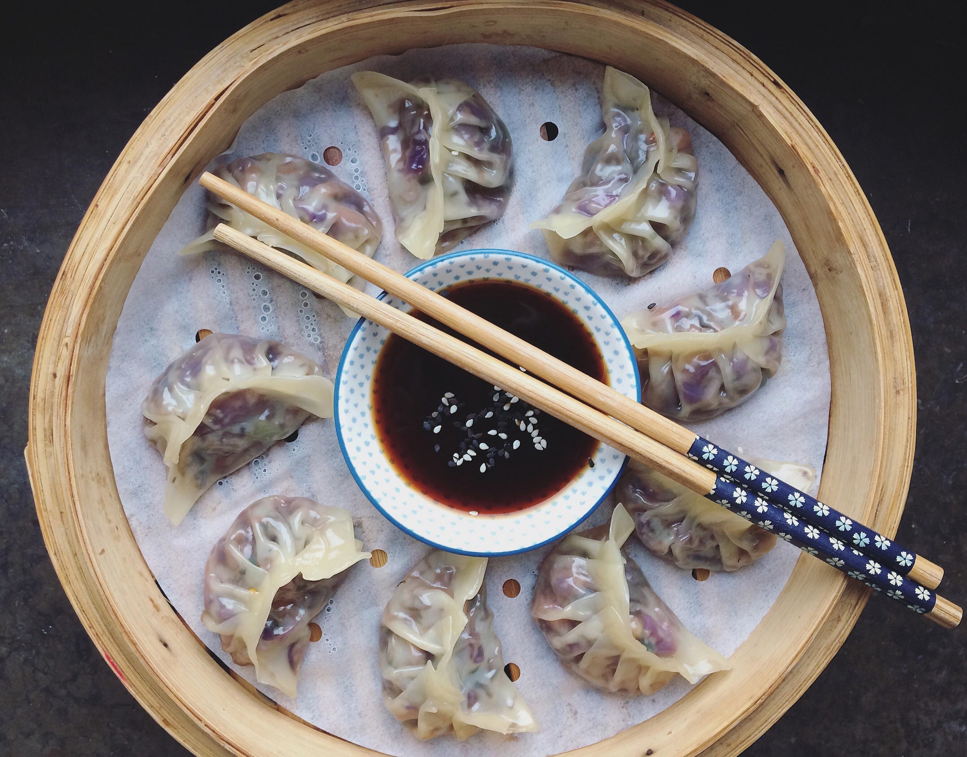Dumplings with vegetable filling r/tonightsdinner