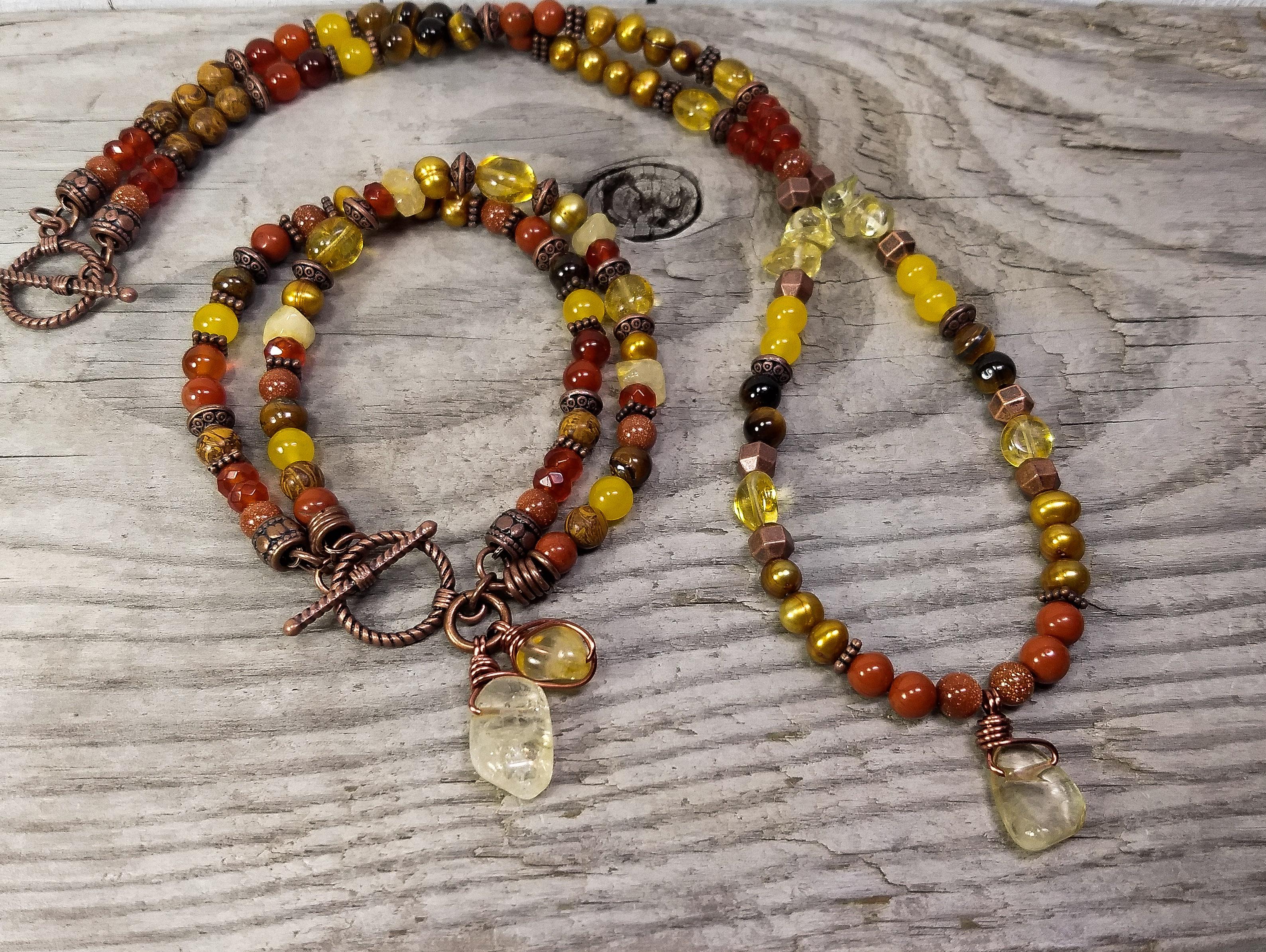 November Birthday Jewelry, 2019, Created by me. r/crafts