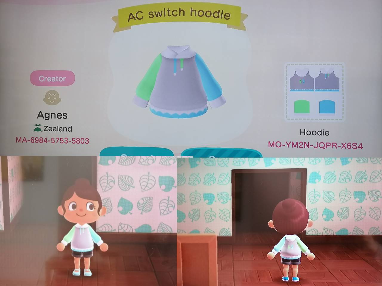 I made an Animal Crossing themed hoodie that I think turned out really