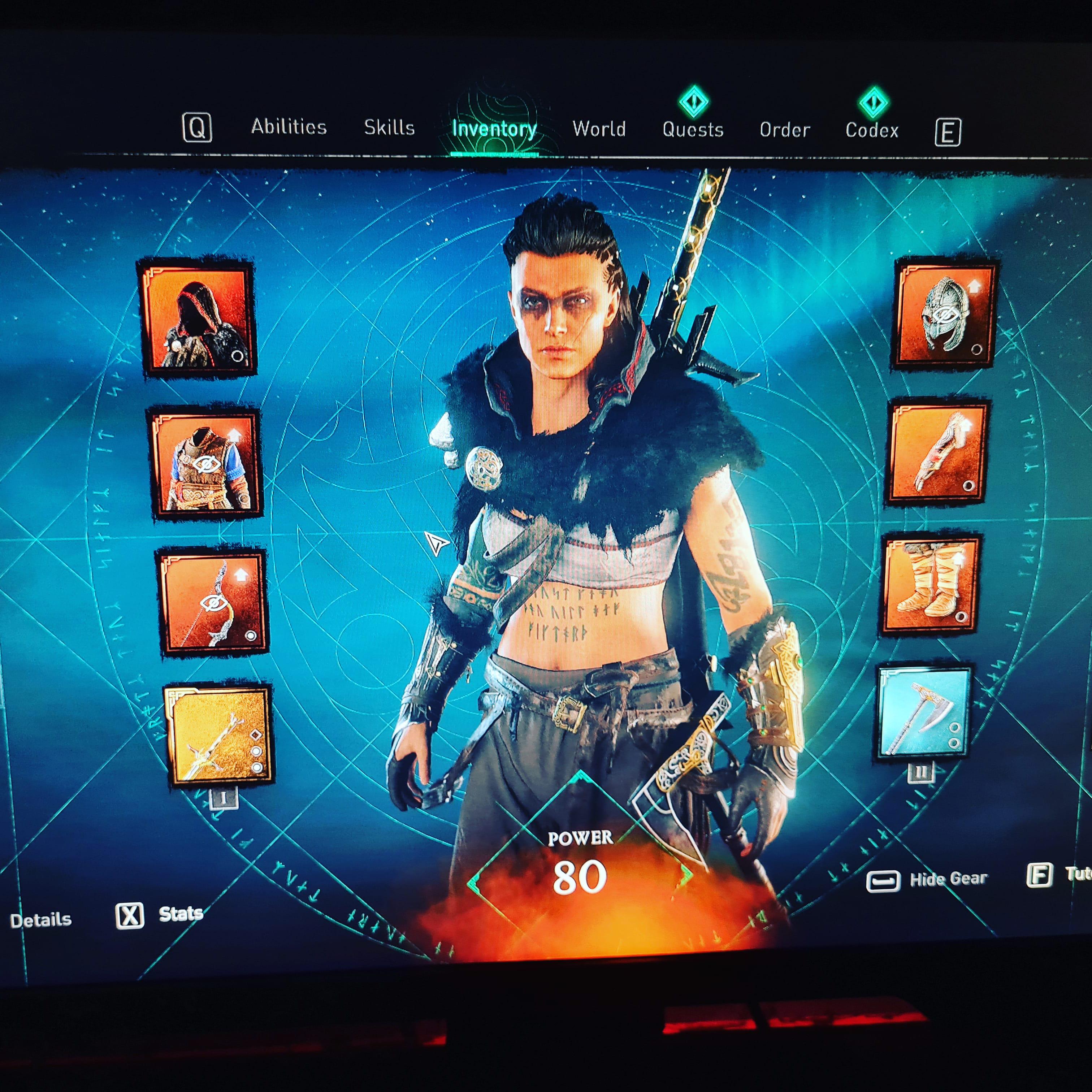 Excalibur at power lvl 80, hard but not impossible ) ACValhalla