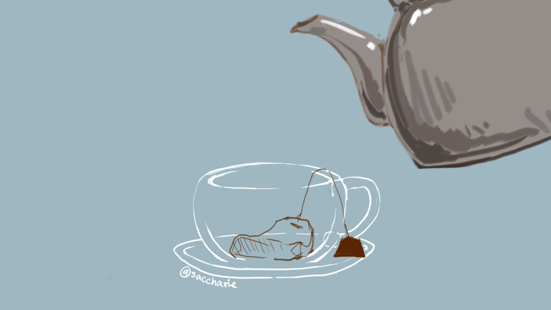 Brewing tea animation