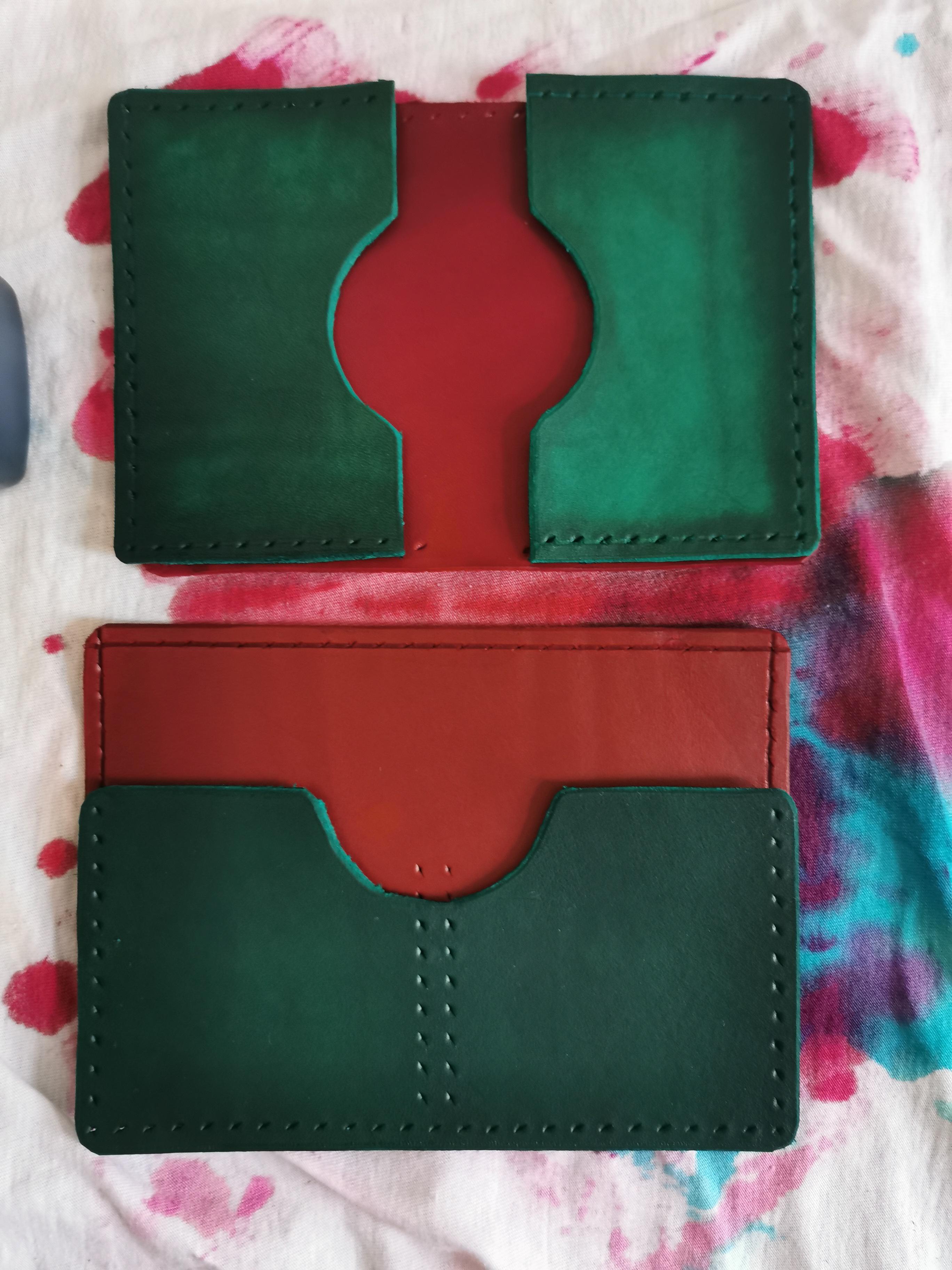 First leather project, a wallet. Should I glue before stitching? Can I