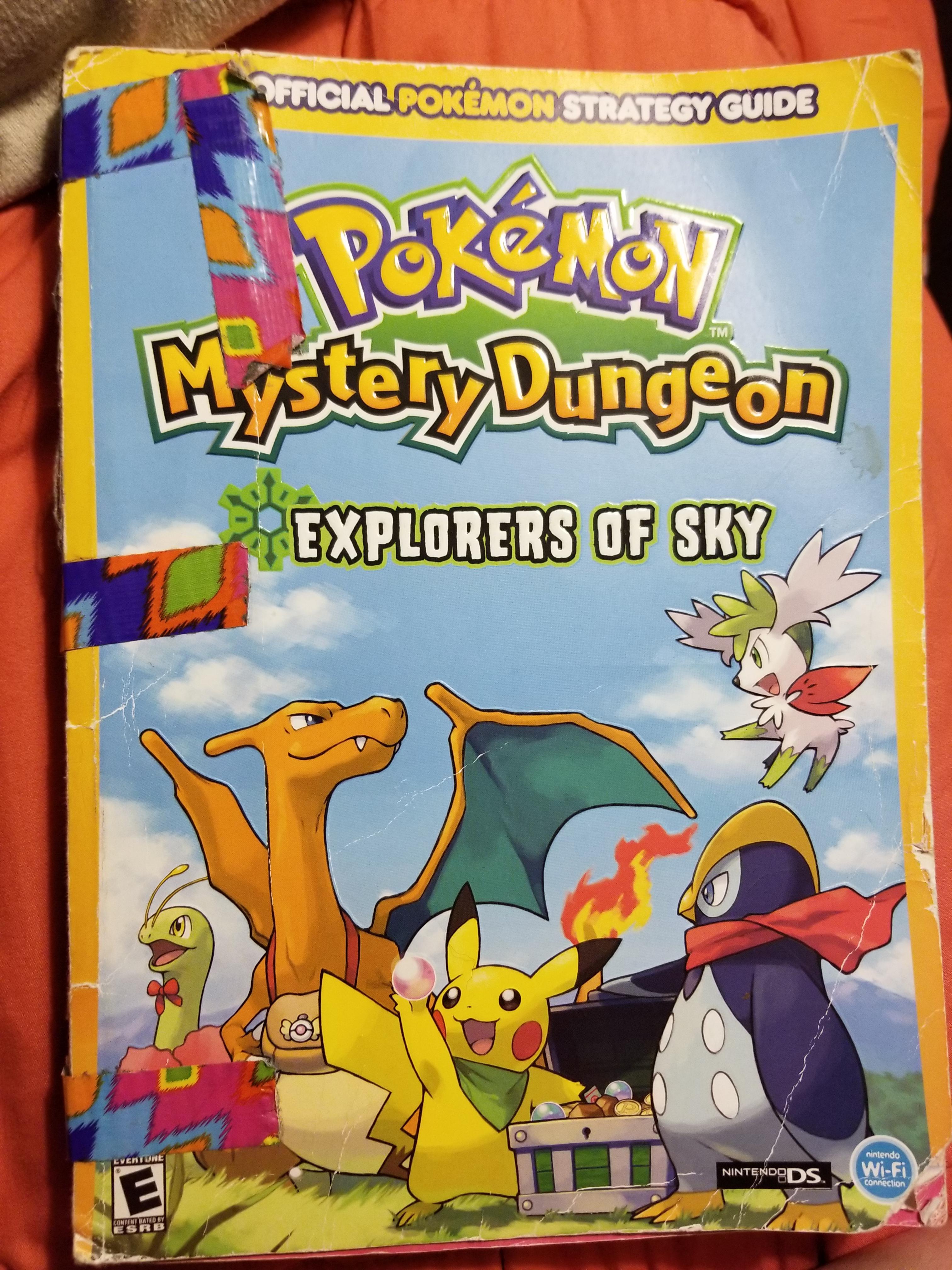 I found my old Explorers of Sky guide book! MysteryDungeon