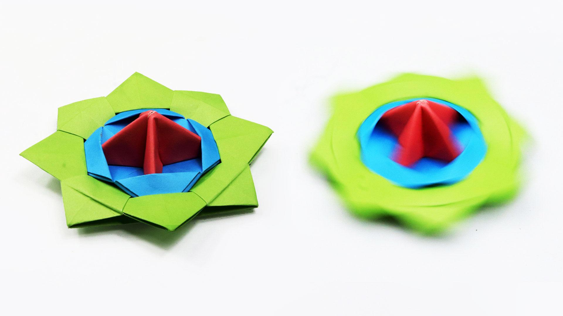 Paper Spinning Top Origami r/papercraft