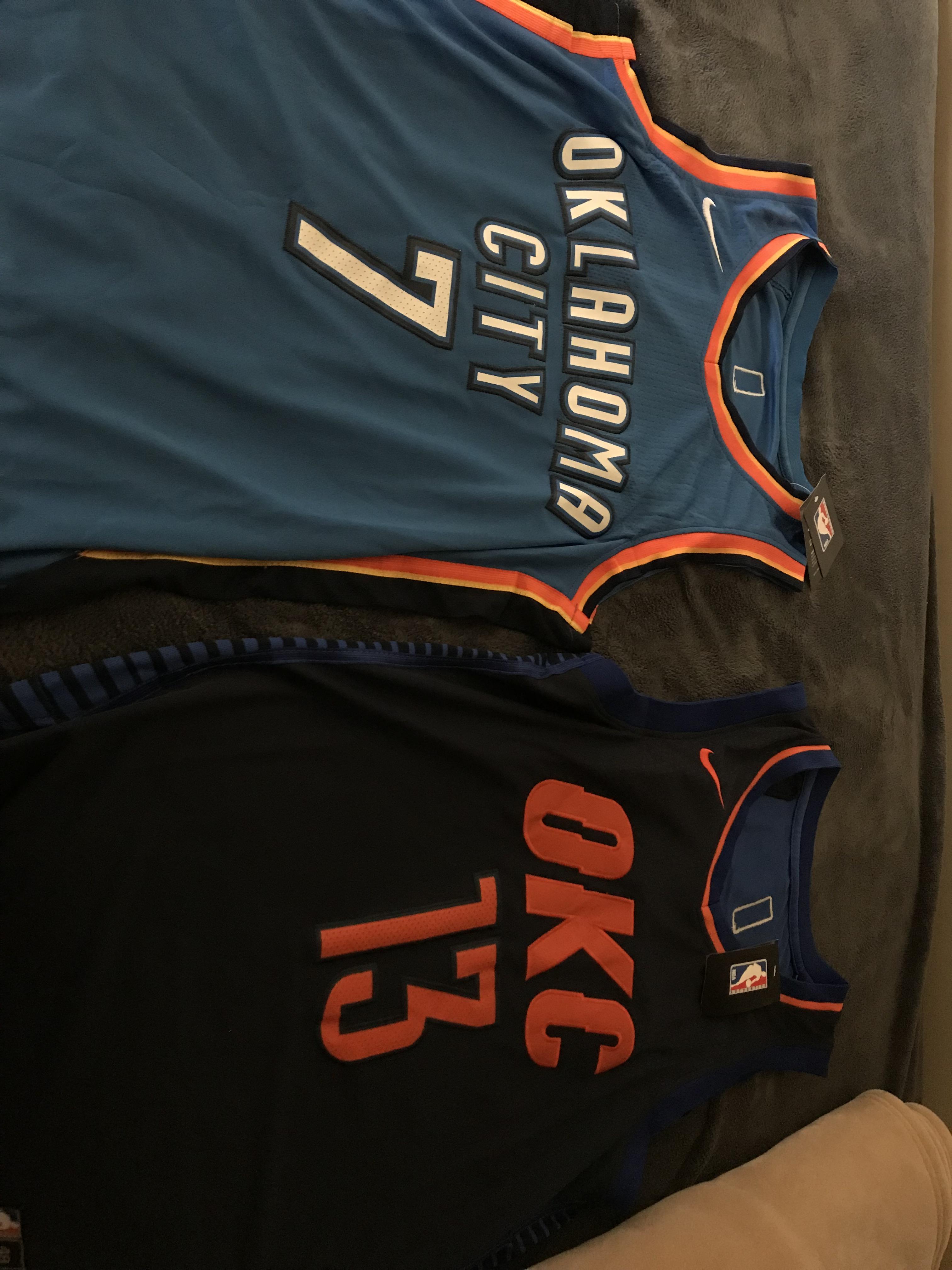 DHgate jerseys came in just in time for tonight’s game! r/Thunder