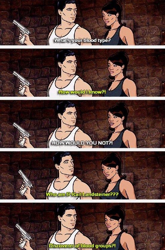 Archer dropping some daily facts r/ArcherFX