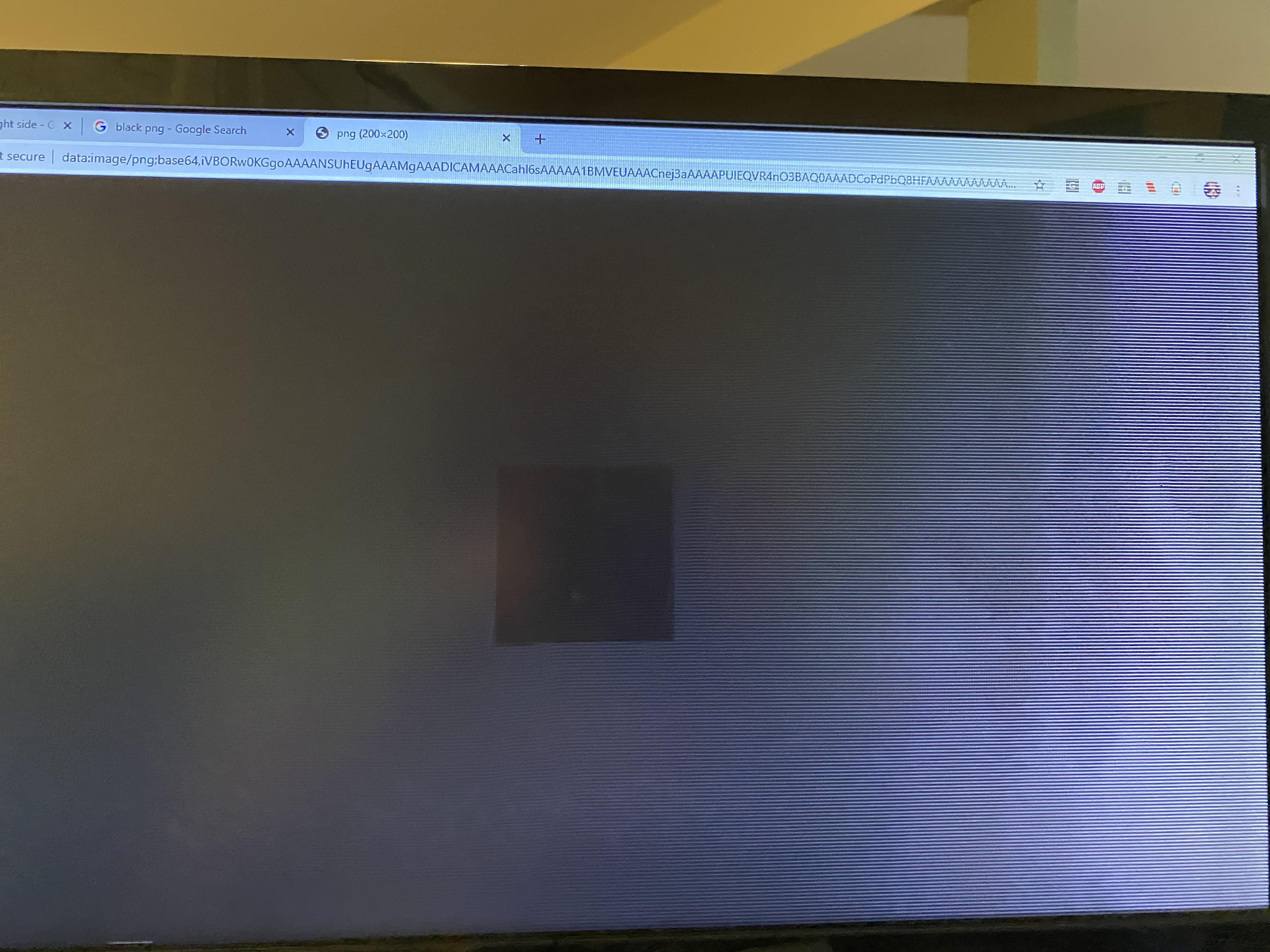 Right side is whiter with white horizontal lines running down. Fix? r