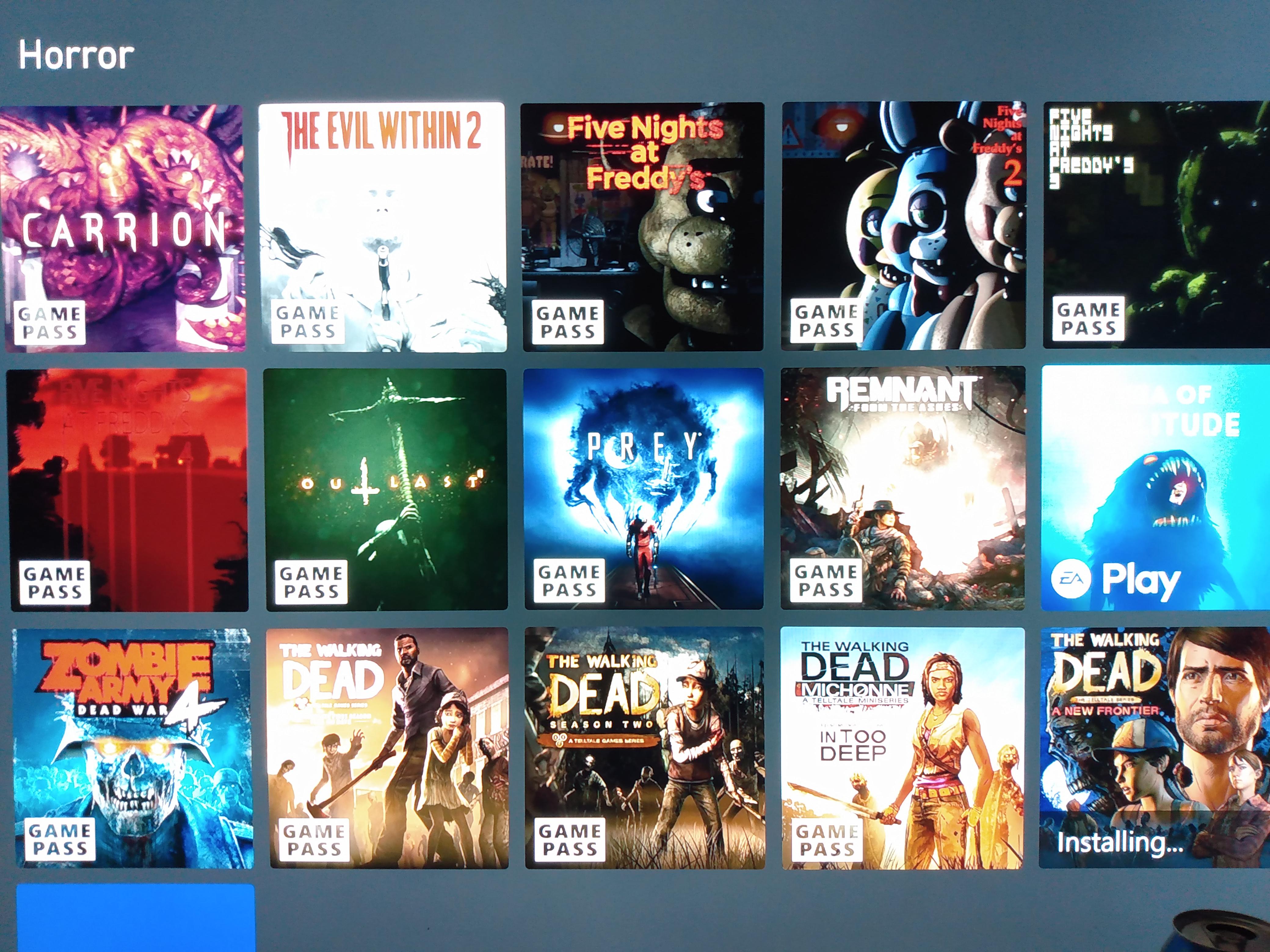 Gamepass has me fully prepared for my annual spooktober horror themed