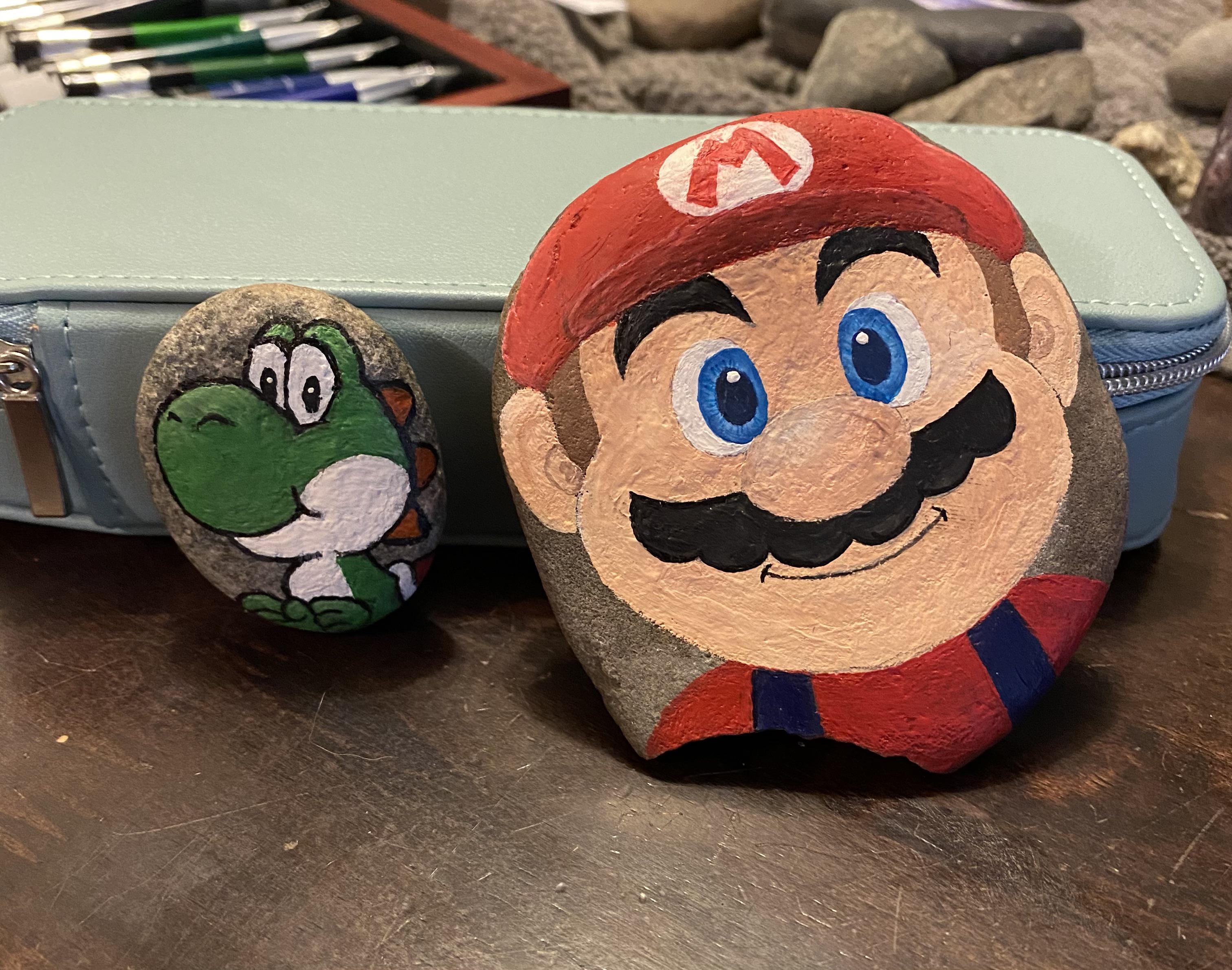 Painting rocks with the little man today... this is what we decided to