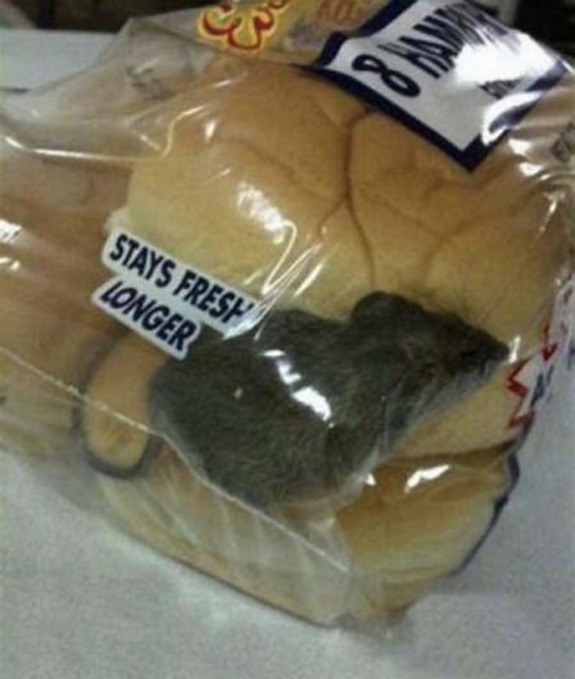 Thanks, I hate rat bread TIHI