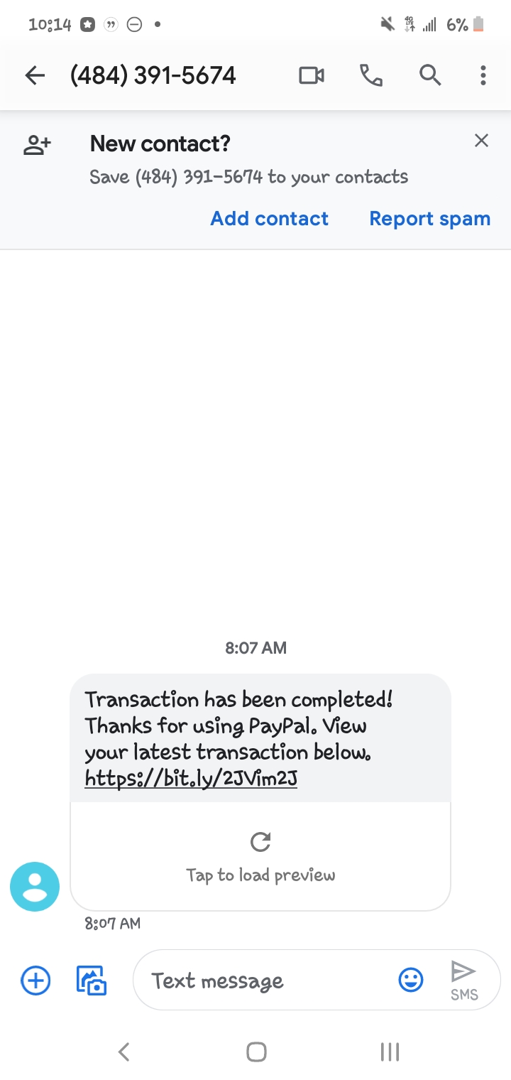 recieved another scam text dont even have a paypal iamapieceofshit