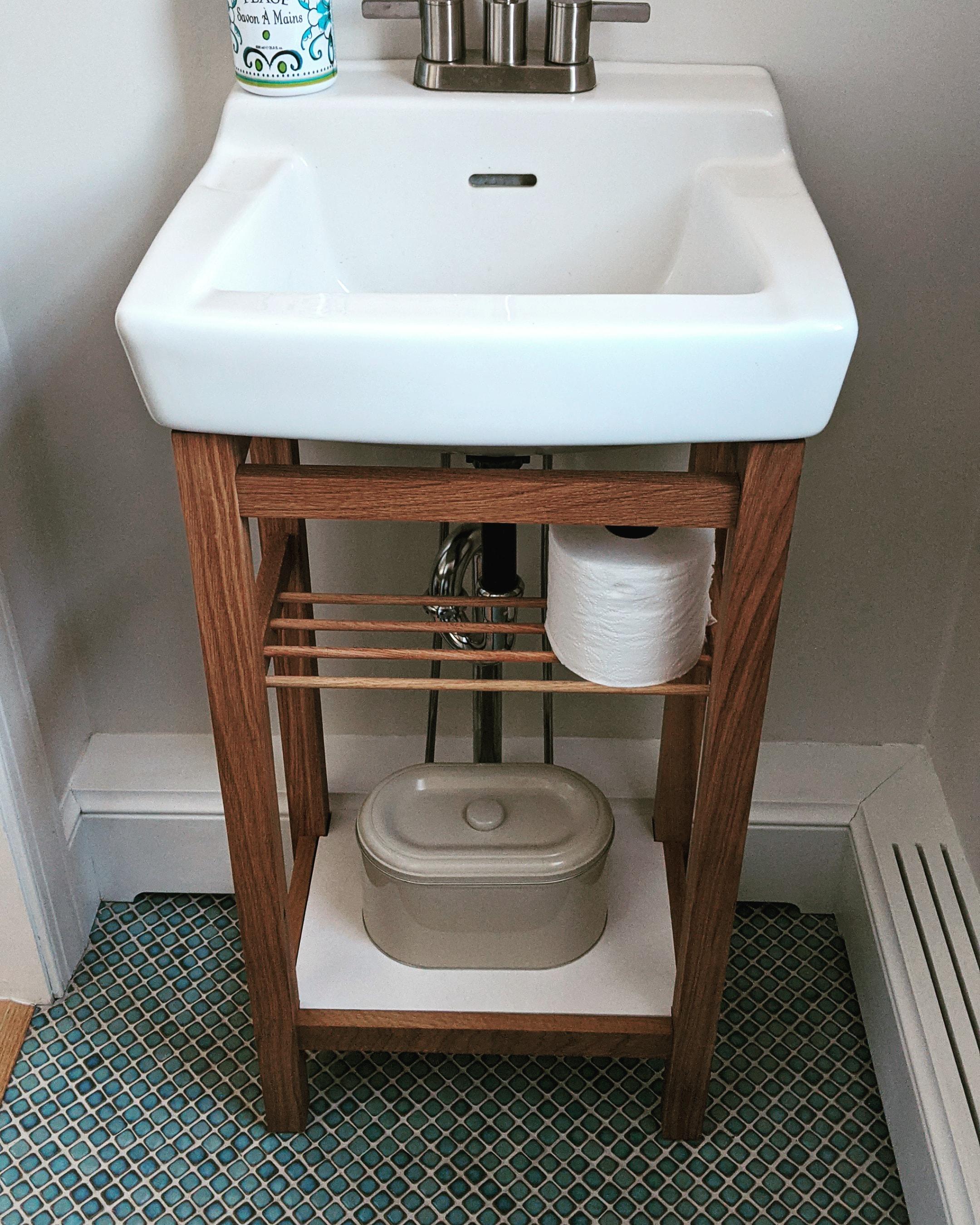 I saw a nice floating bathroom vanity on here, check out my opposite