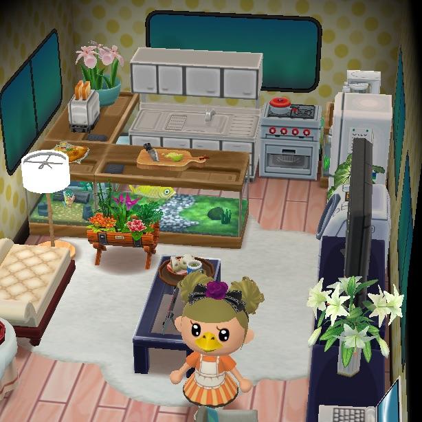 Used fish tanks as kitchen counters! r/ACPocketCamp